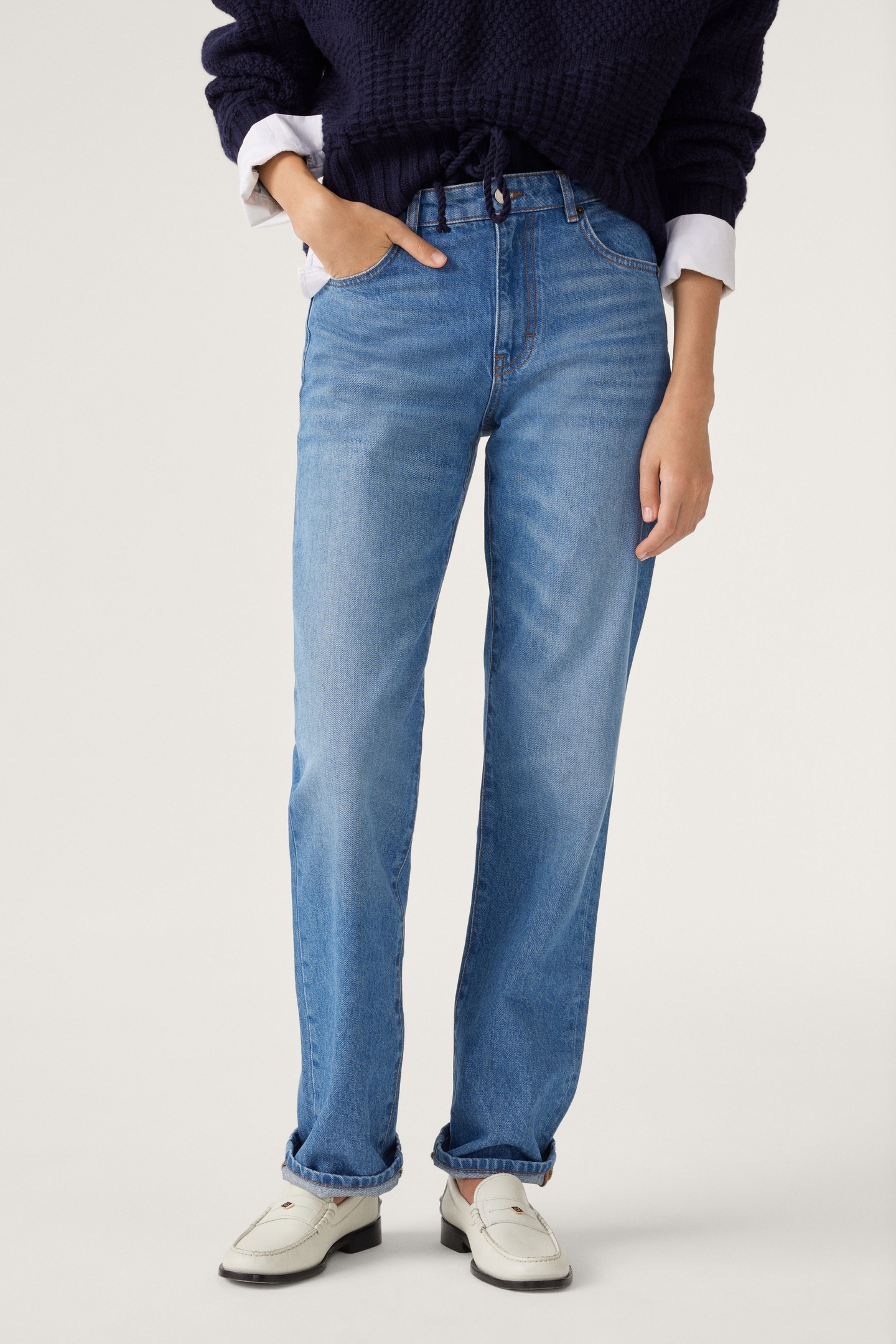 BA&SH Straight Blue Größe: 34 | Straight Jeans Outlet | Damen | Blau