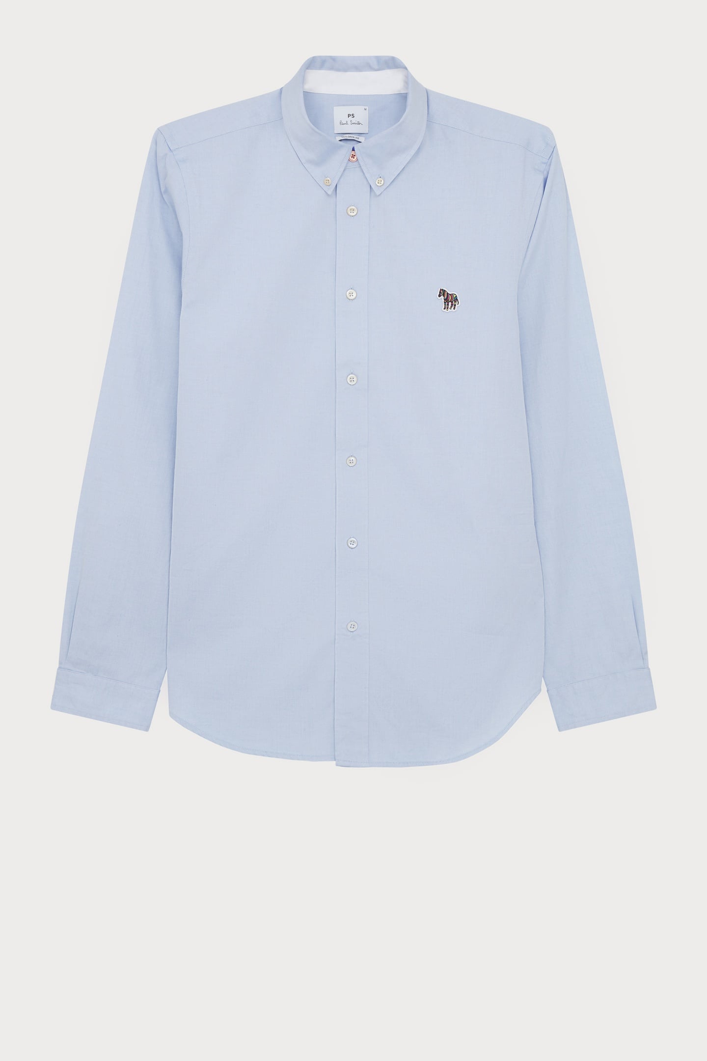 Paul Smith Mens Ls Tailored Bd Shirt Zebra Badge Petrol Blue Size: S | Casual Shirts Outlet | Heren | Blauw