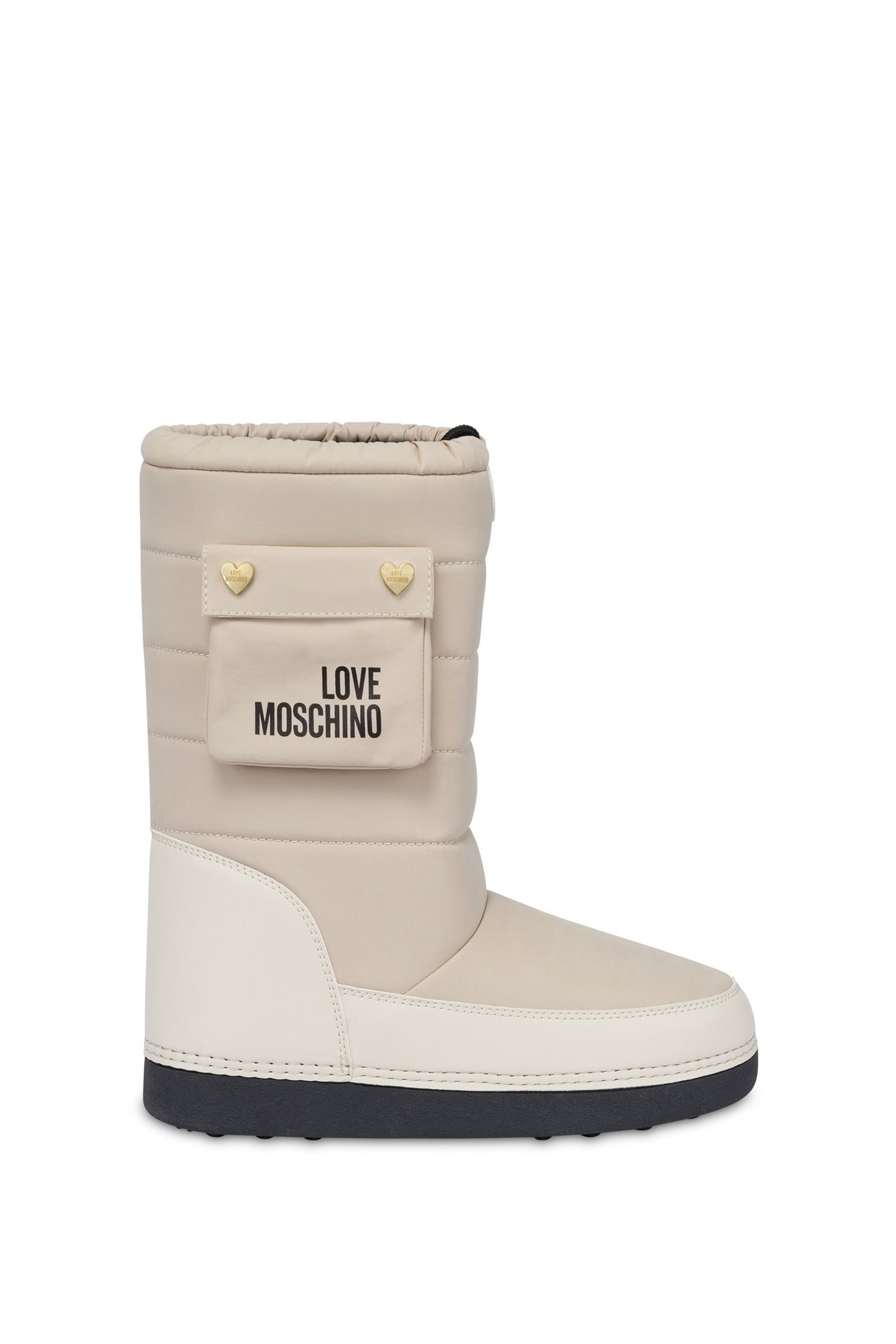 Moschino Snow Boots In Quilted Fabric White Maat: 37/38 | Laarzen Outlet | Dames | Wit