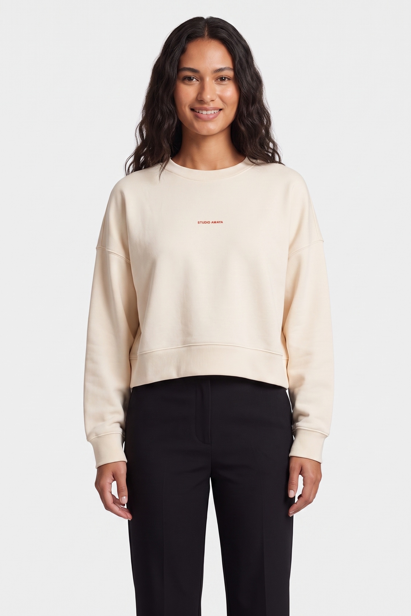 STUDIO AMAYA Betsie Sweater Beige Maat: XS | Sweaters Outlet | Dames | Beige