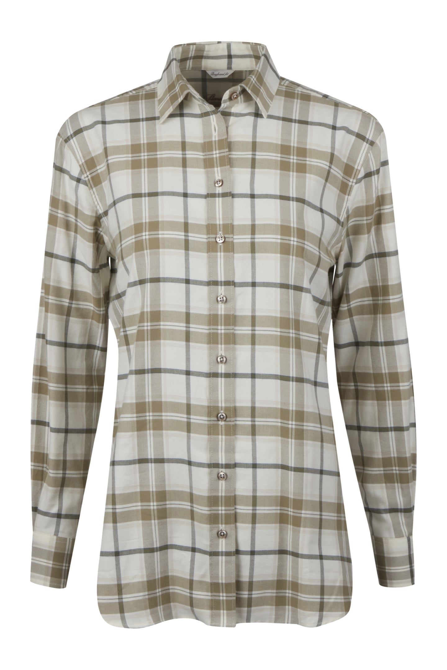 Stenströms Sammi, Shirt Green Check Maat: 34 | Longsleeves Outlet | Dames | Wit