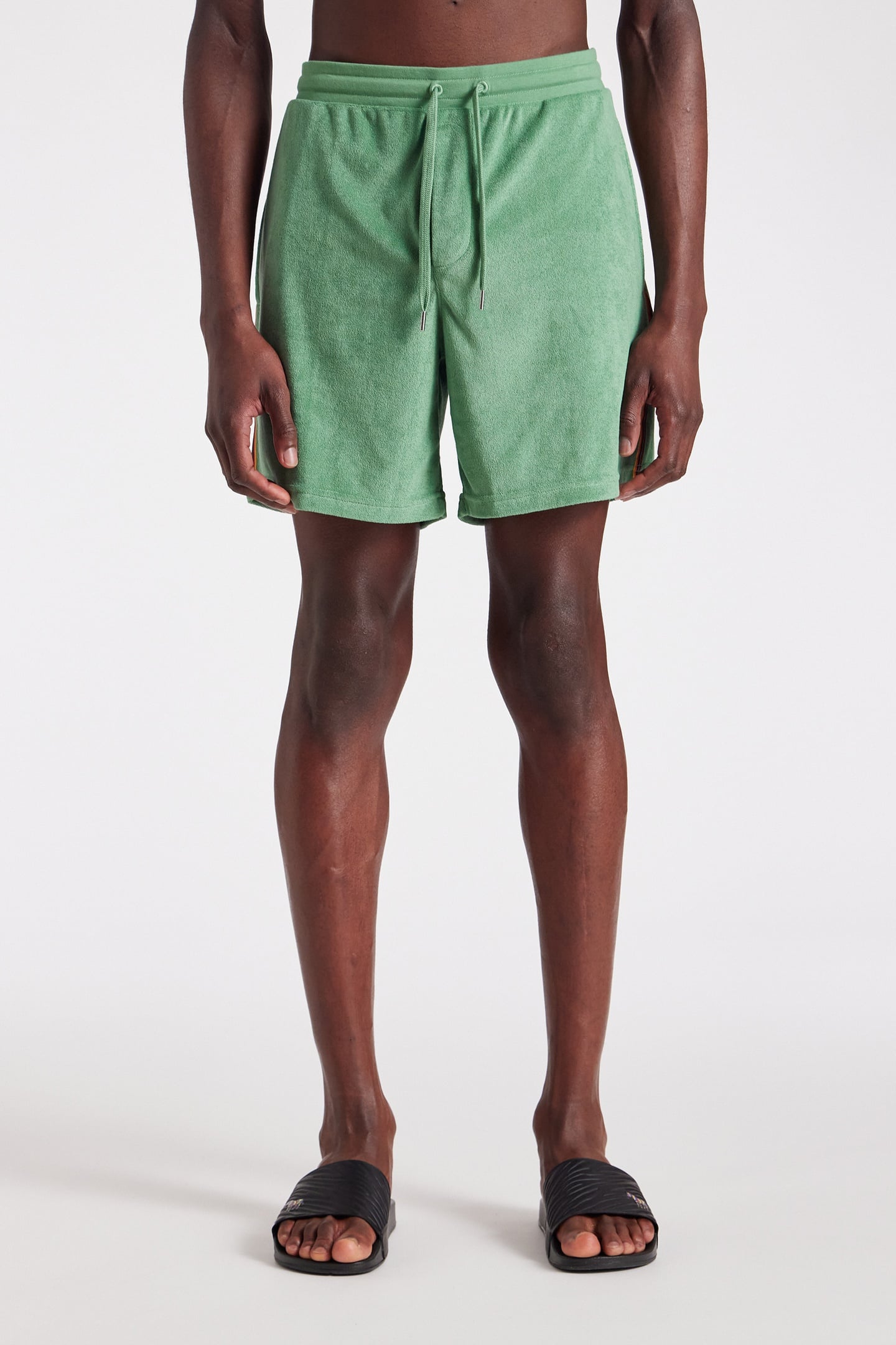 Paul Smith Men Short Towel Stripe Bottle Green Maat: M | Korte Broeken Outlet | Heren | Groen