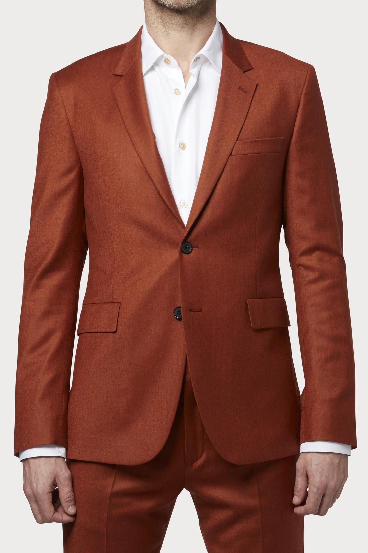 Paul Smith Gents Slim Fit 2 Btn Jacket Light Rust Size: 52 R | Blazers Outlet | Heren | Oranje
