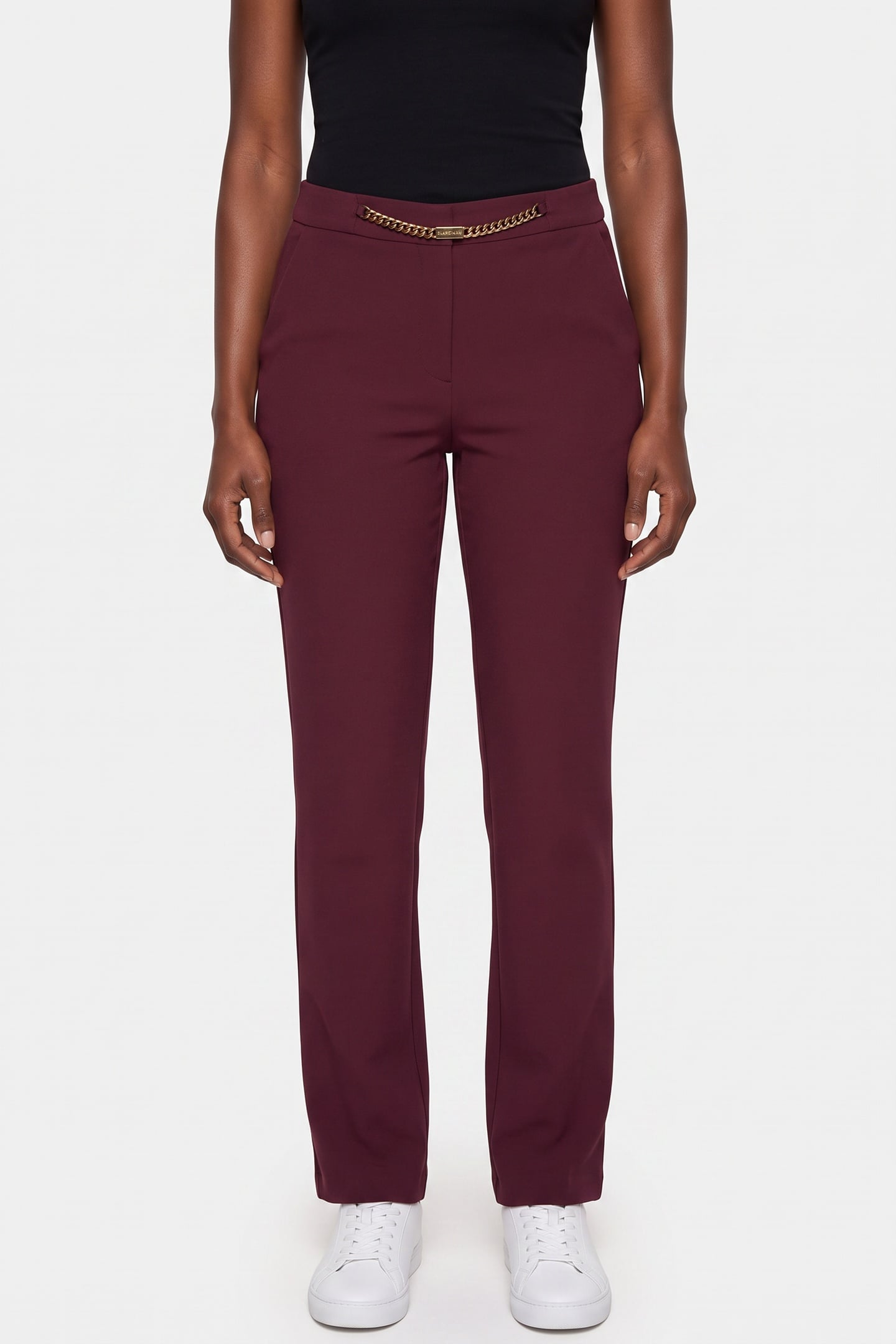 GUESS Lia Chino Pants With Regal Plum Maat: 38 | Pantalons Outlet | Dames | Paars