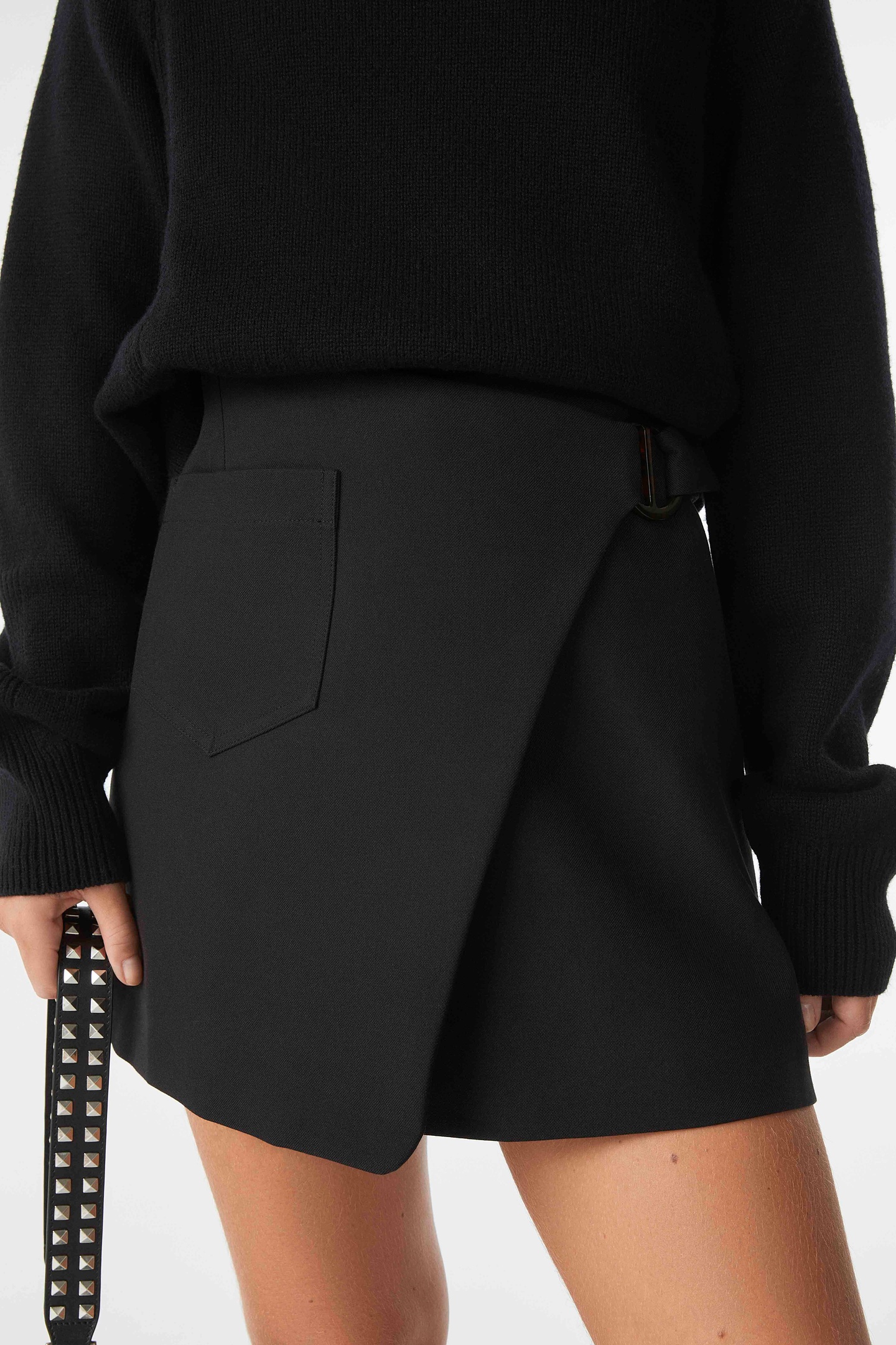 BA&SH Mini Skirt Black Maat: 38 | Mini Rokken Outlet | Dames | Zwart