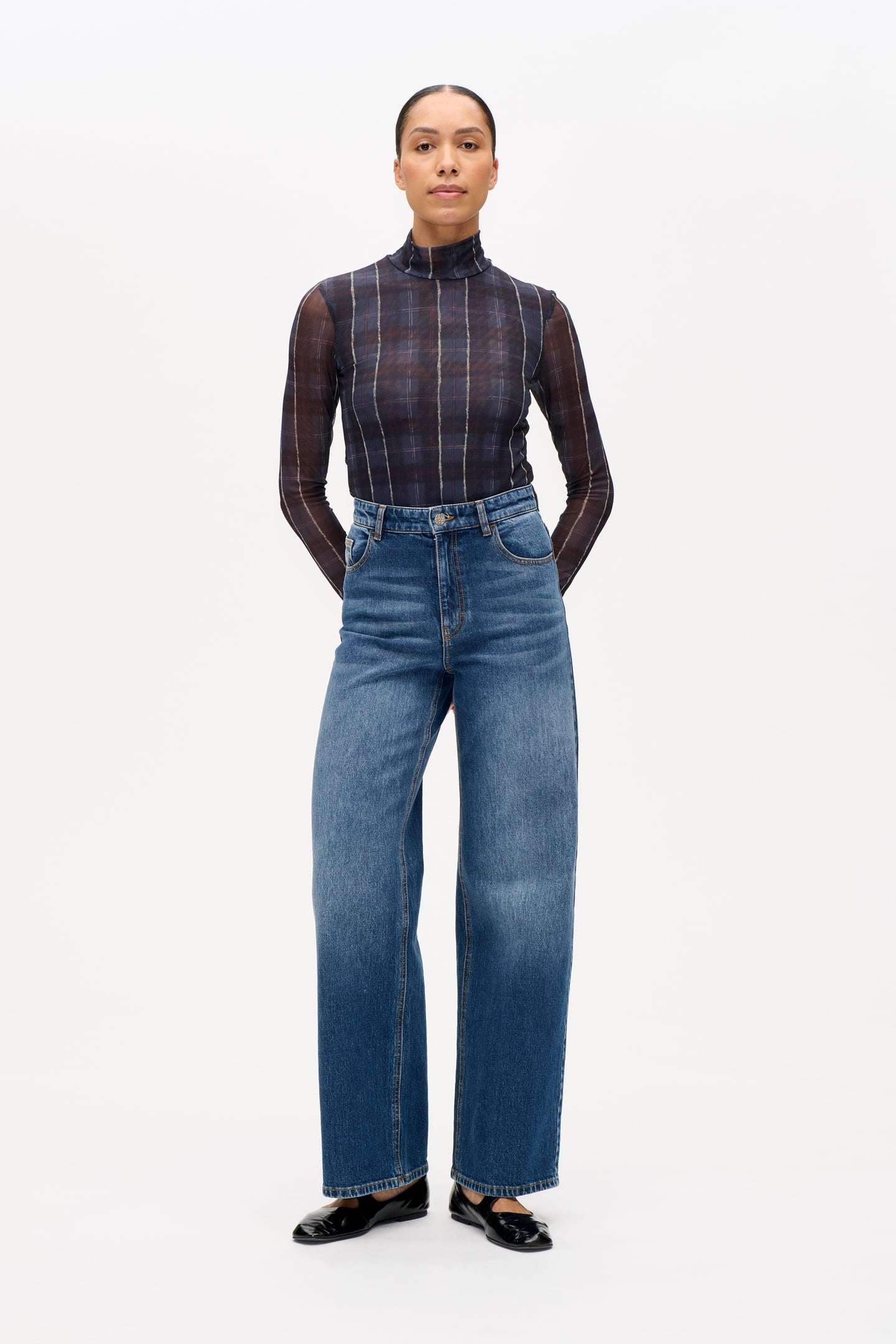 Baum und Pferdgarten Nini Jeans Worn Out Blue Maat: 44 | Flared Jeans Outlet | Dames | Blauw