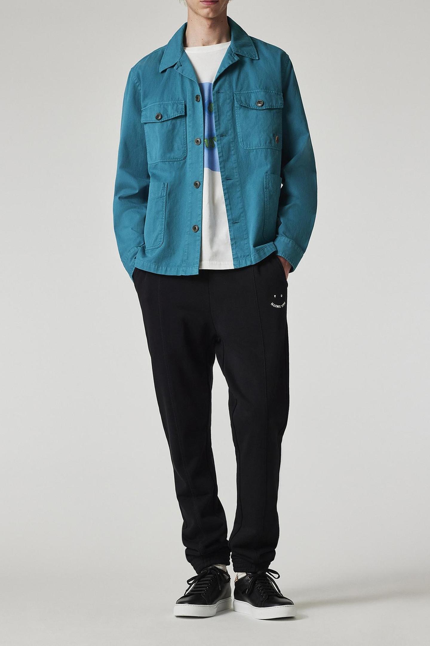 Paul Smith Mens Jogger Ps Happy Emb Black Größe: L | Jogginghosen Outlet | Herren | Schwarz