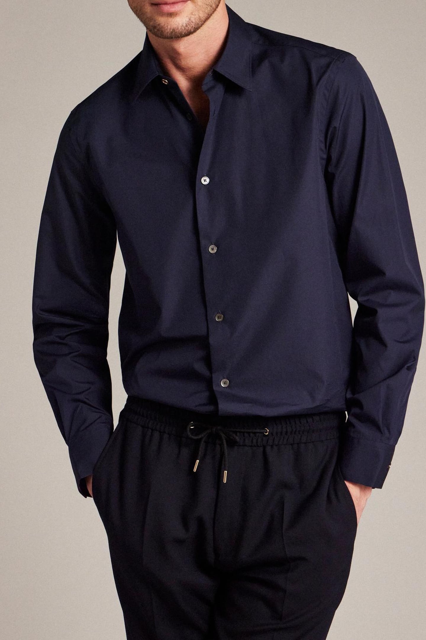 Paul Smith Mens S/c Regular Fit Shirt Very Dark Navy Size: S | Casual Shirts Outlet | Heren | Blauw