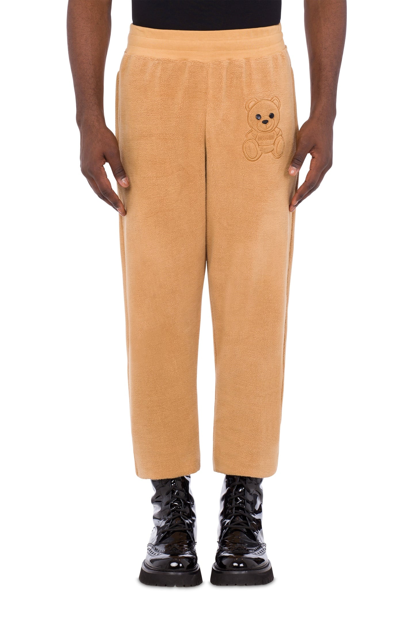 Moschino  Teddy Bear Fleece Joggers Beige Maat: 52 | Joggingbroeken Outlet | Heren | Beige