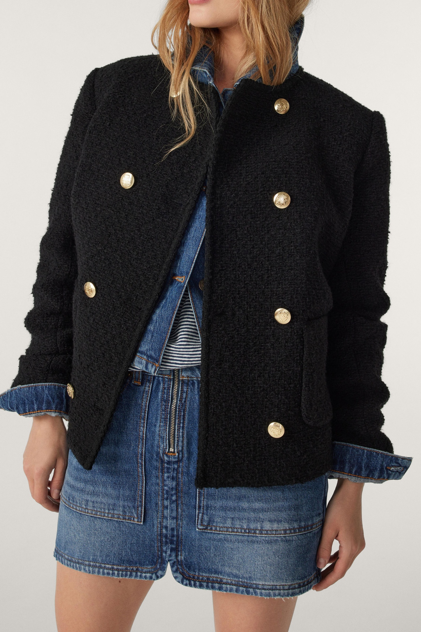 BA&SH Casual Black Maat: XS | Blazers Outlet | Dames | Zwart