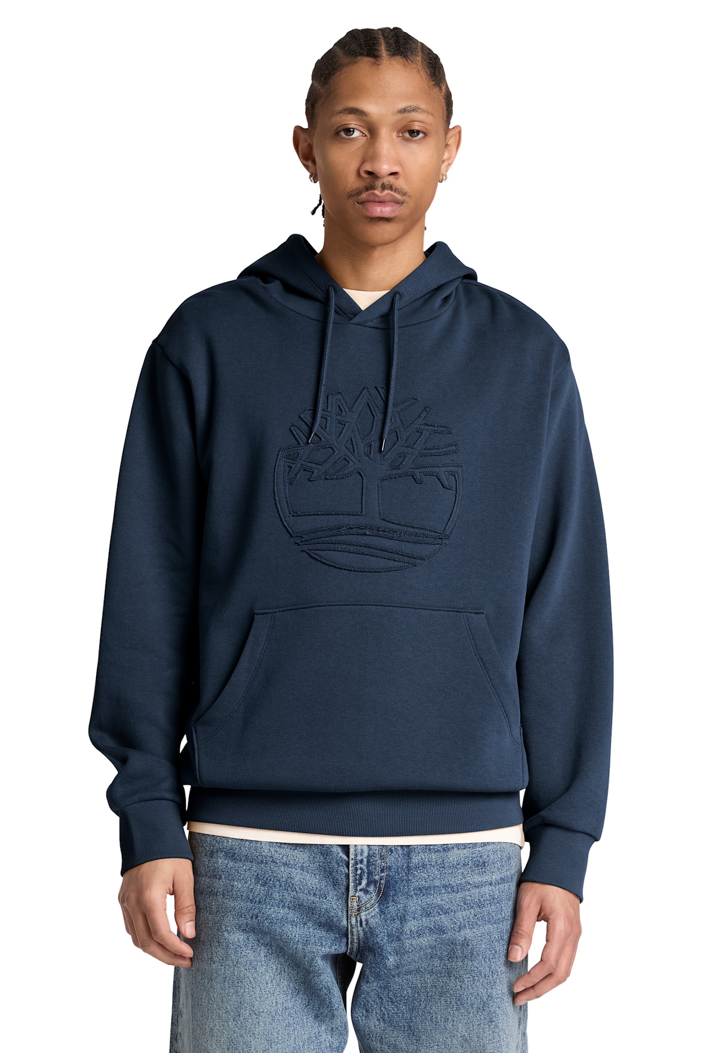Timberland Wareham Tree Logo Patch Bb Hoodie Dark Sapphire Maat: S | Sweaters Outlet | Heren | Blauw