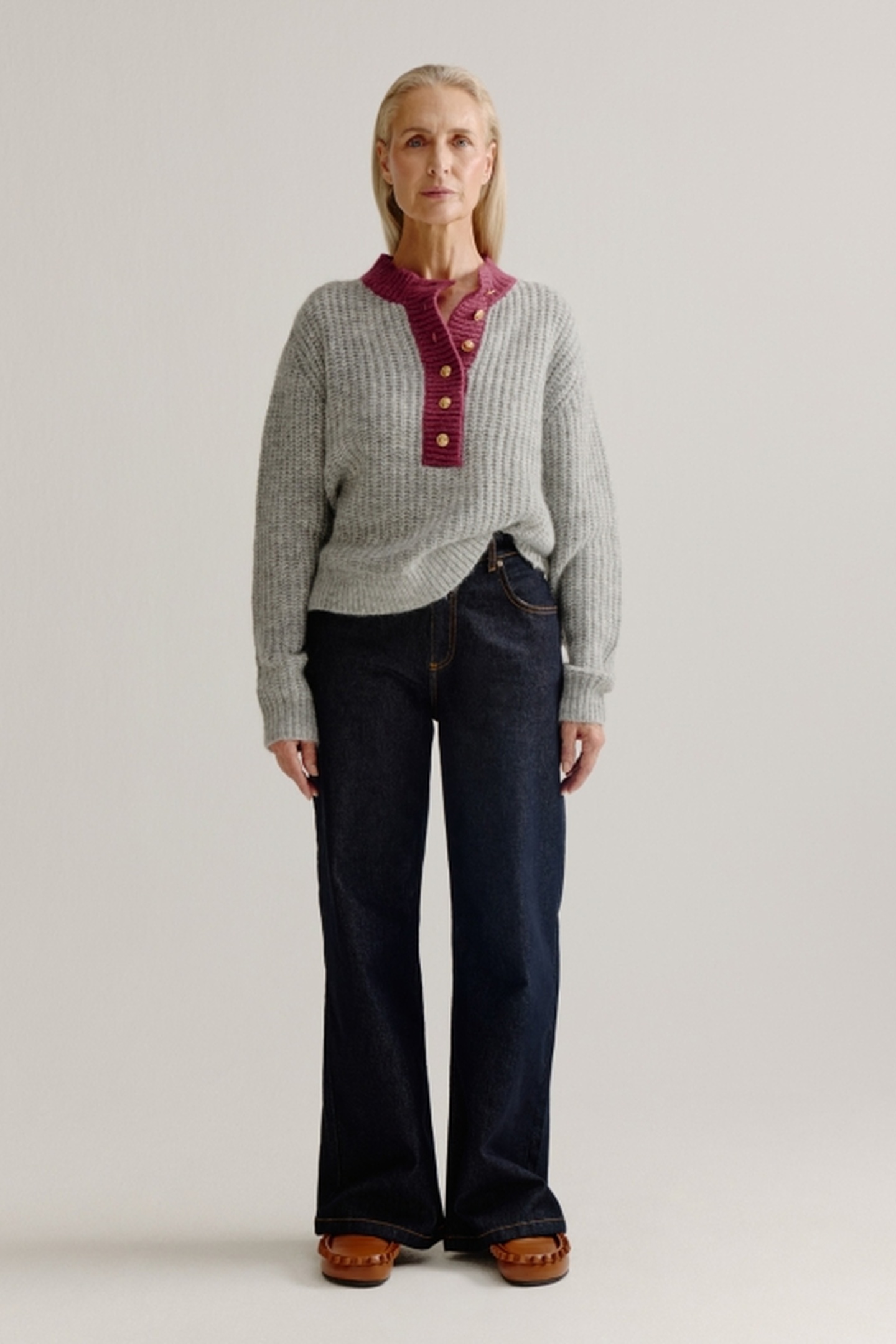 Josephine & Co Louwke Sweater Grey Maat: XS | Sweaters Outlet | Dames | Grijs