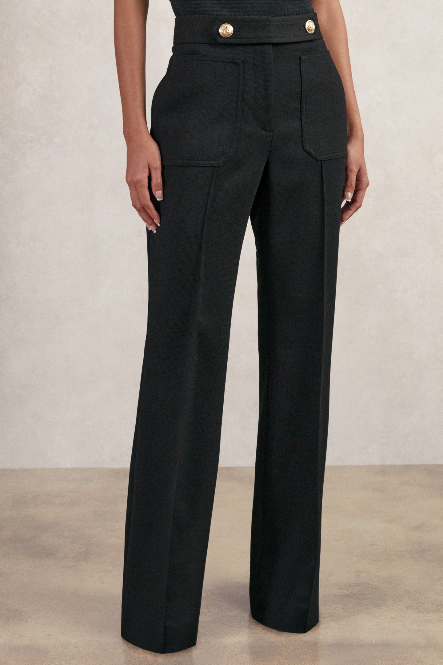 Reiss Occasion Flare Trouser Black Maat: 10R | Pantalons Outlet | Dames | Zwart