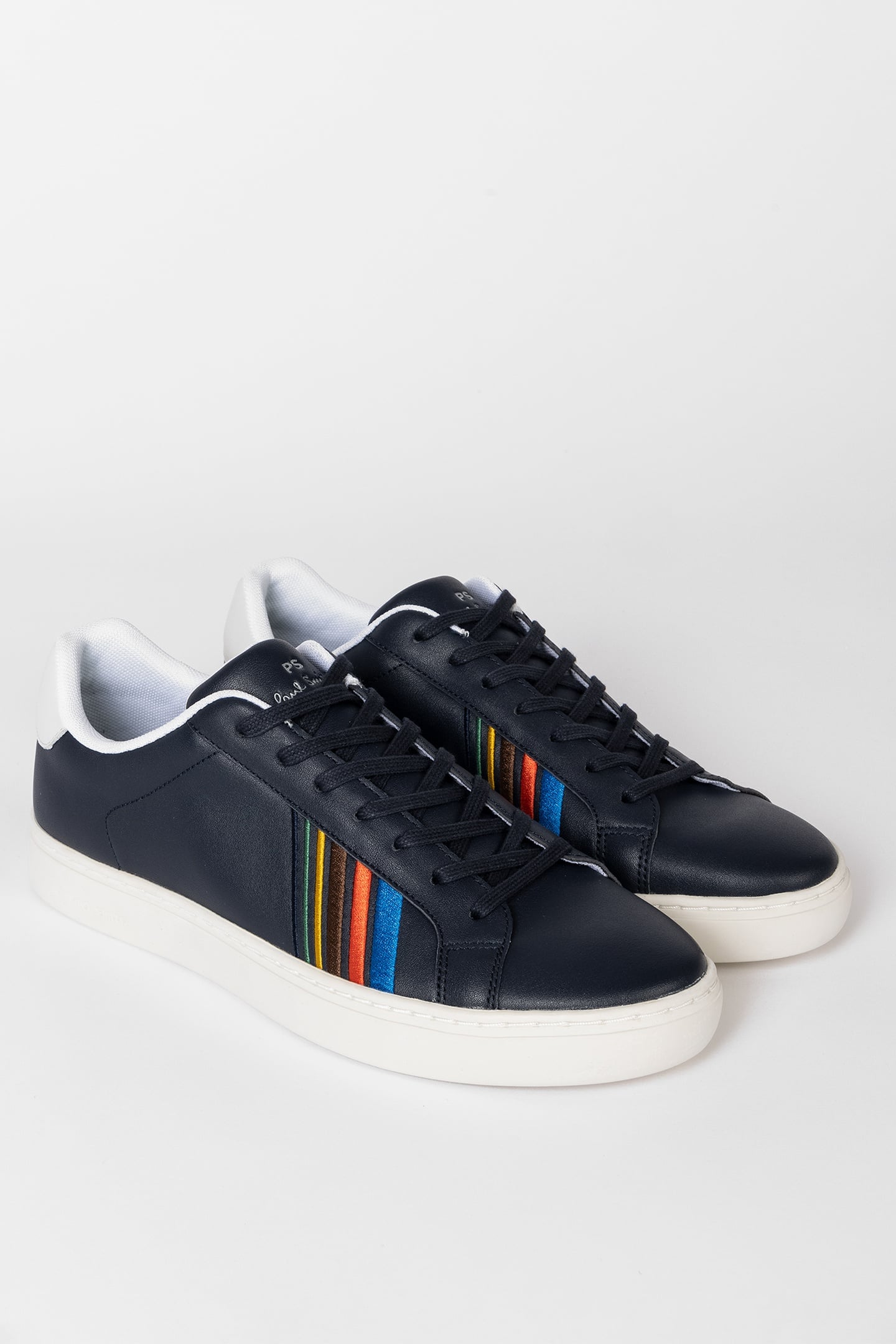Paul Smith Mens Shoe Rex Navy Embroidery Very Dark Navy Size: 40 | Sneakers Outlet | Heren | Blauw