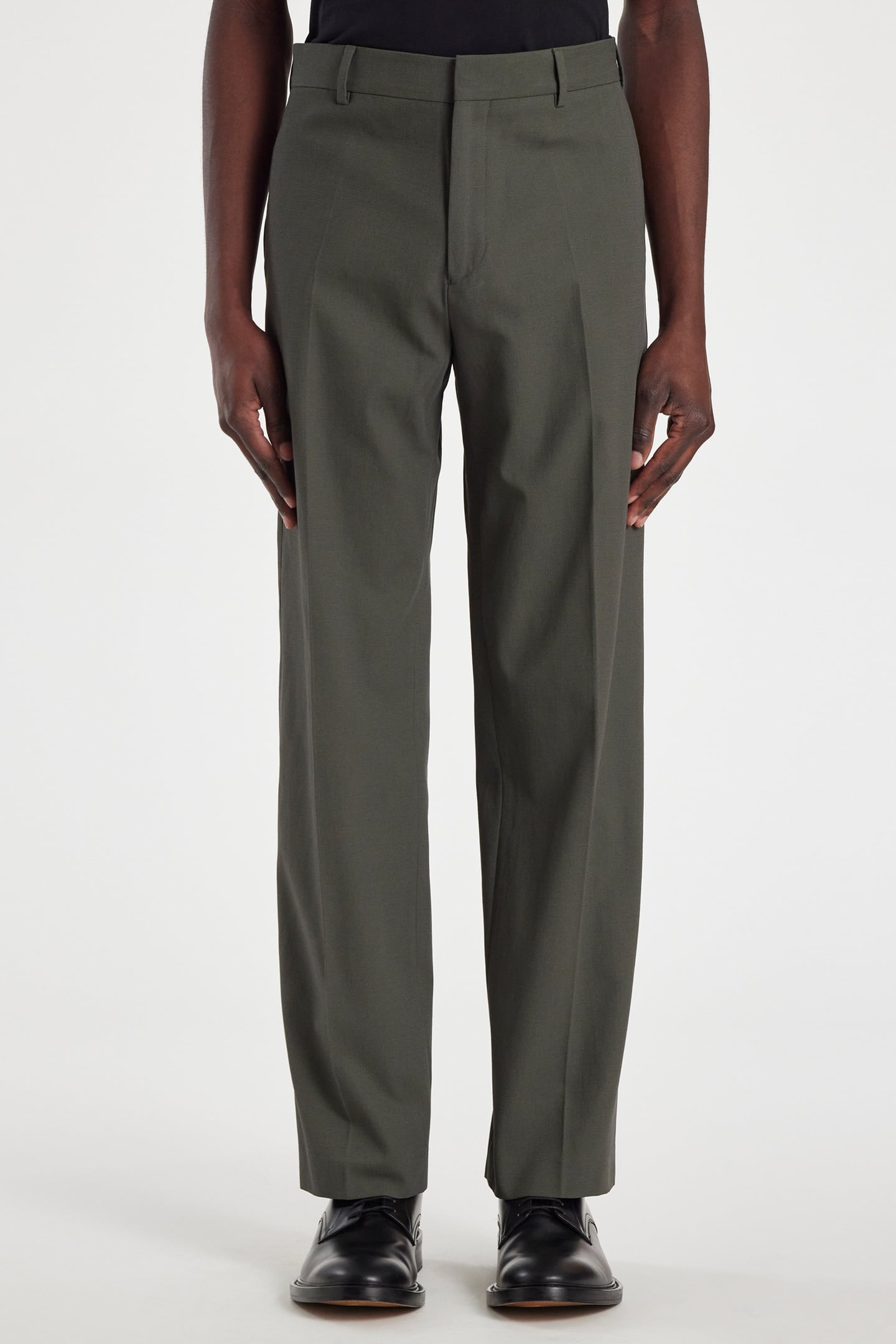 Paul Smith Mens Trouser Military Green Size: W30 | Tailored Pants Outlet | Heren | Bruin