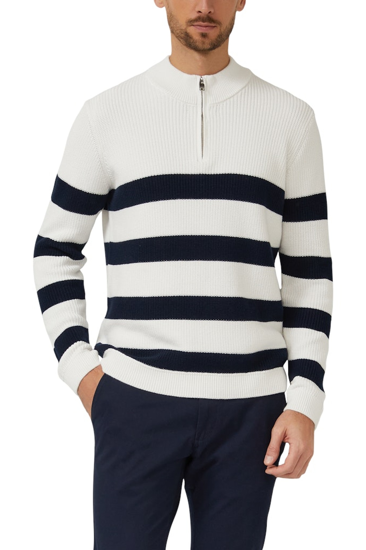s.Oliver  Pullover Marine Maat: XXL | Sweaters Outlet | Heren | Blauw