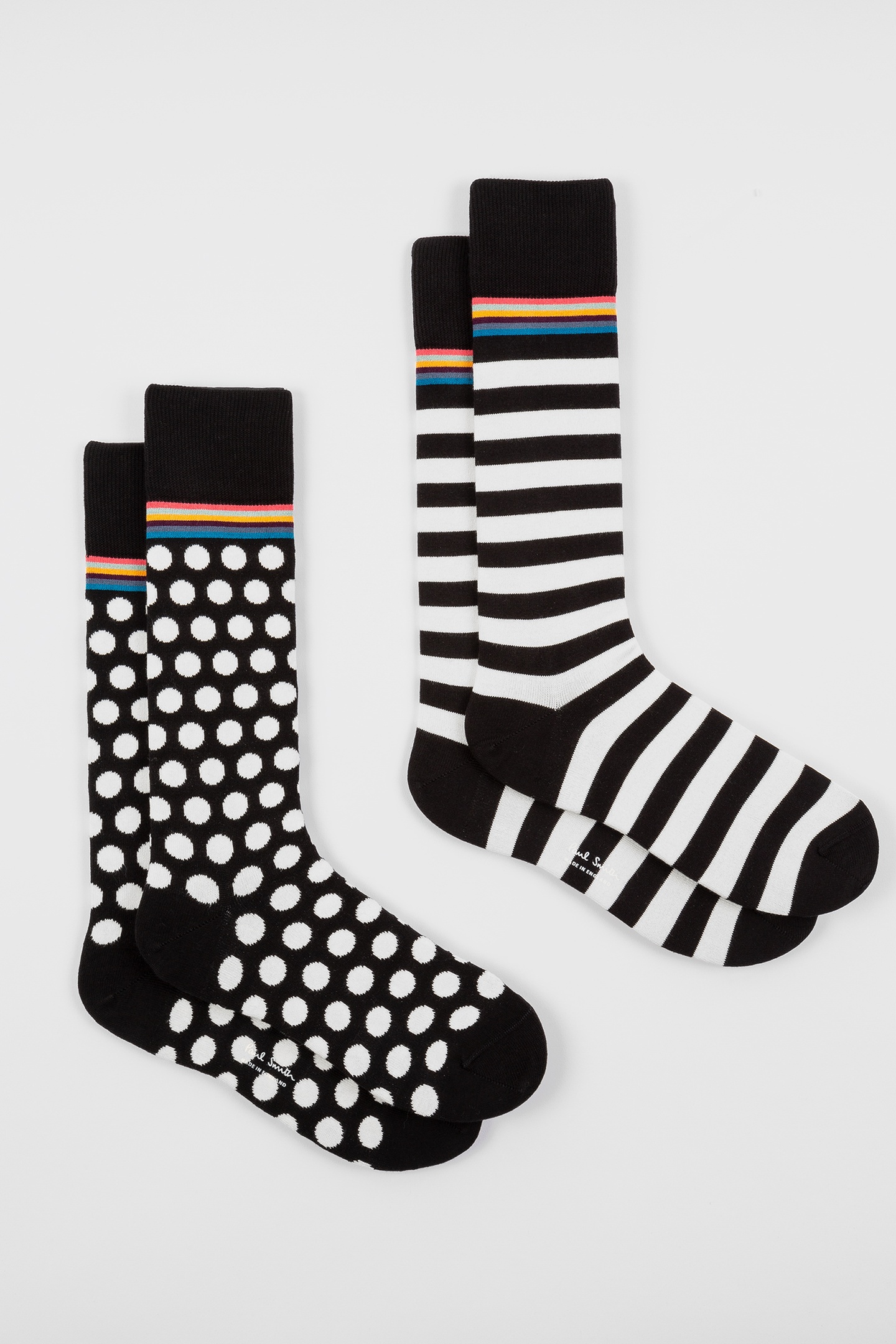 Paul Smith Men Sock 2 Pack Odd Mixed Plate 2 Maat: OS | Sokken Outlet | Heren | Zwart