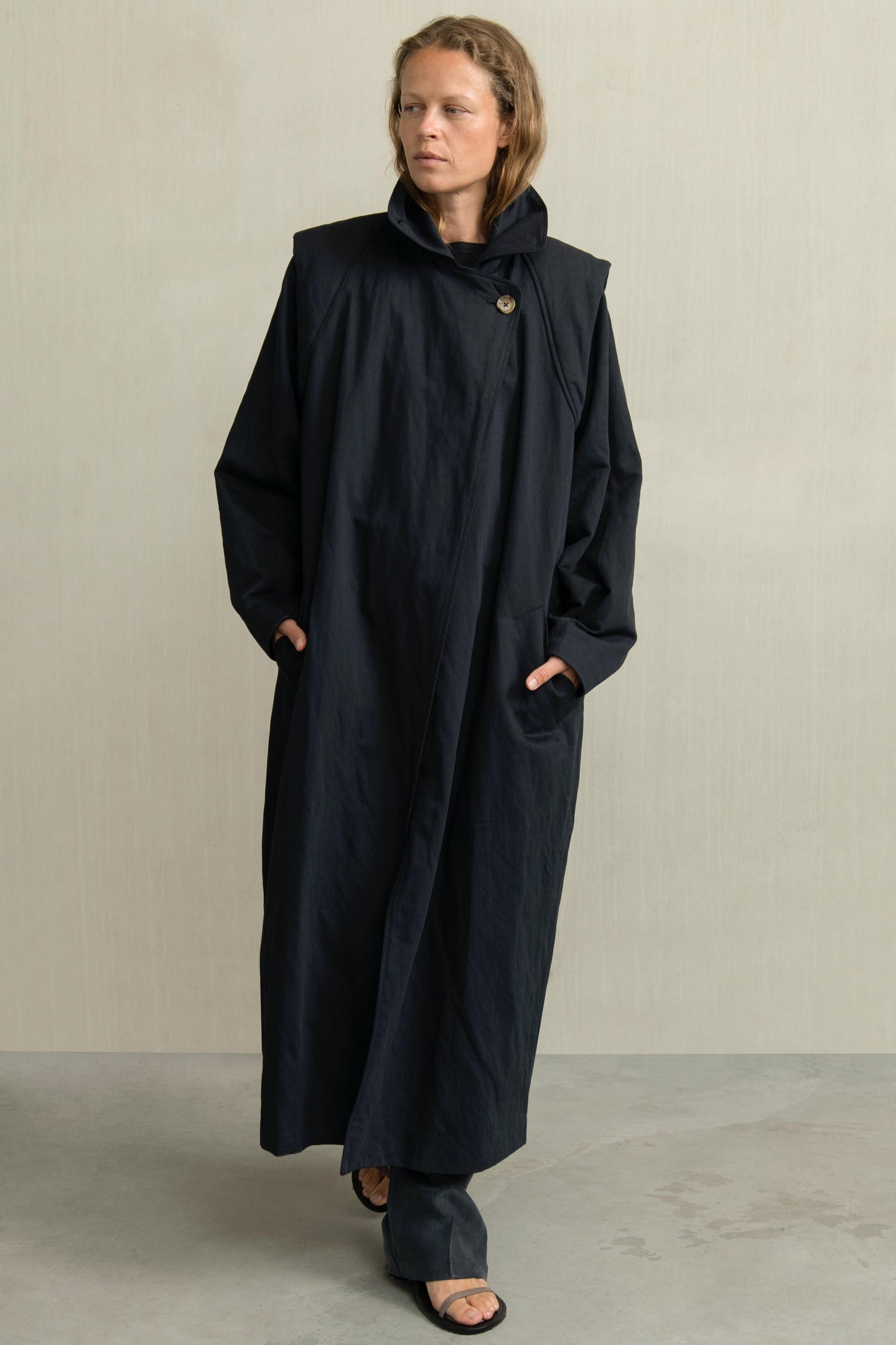 Humanoid Hara Midnight Größe: L | Einreihige Mäntel Outlet | Damen