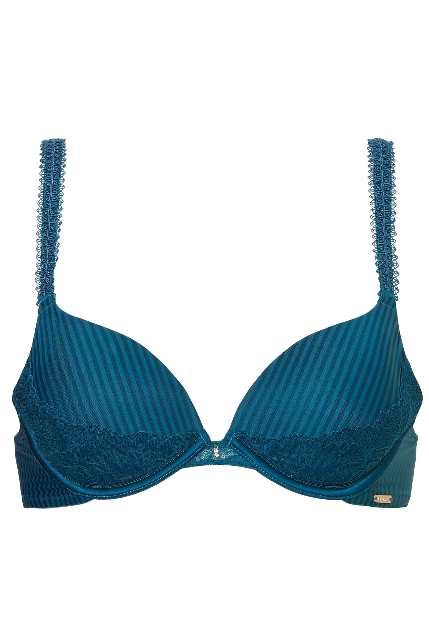 Livera Co Bra Tshirt Push Stripe Lace Light Snake Print Size: B70 | Bras Outlet | Dames | Blauw