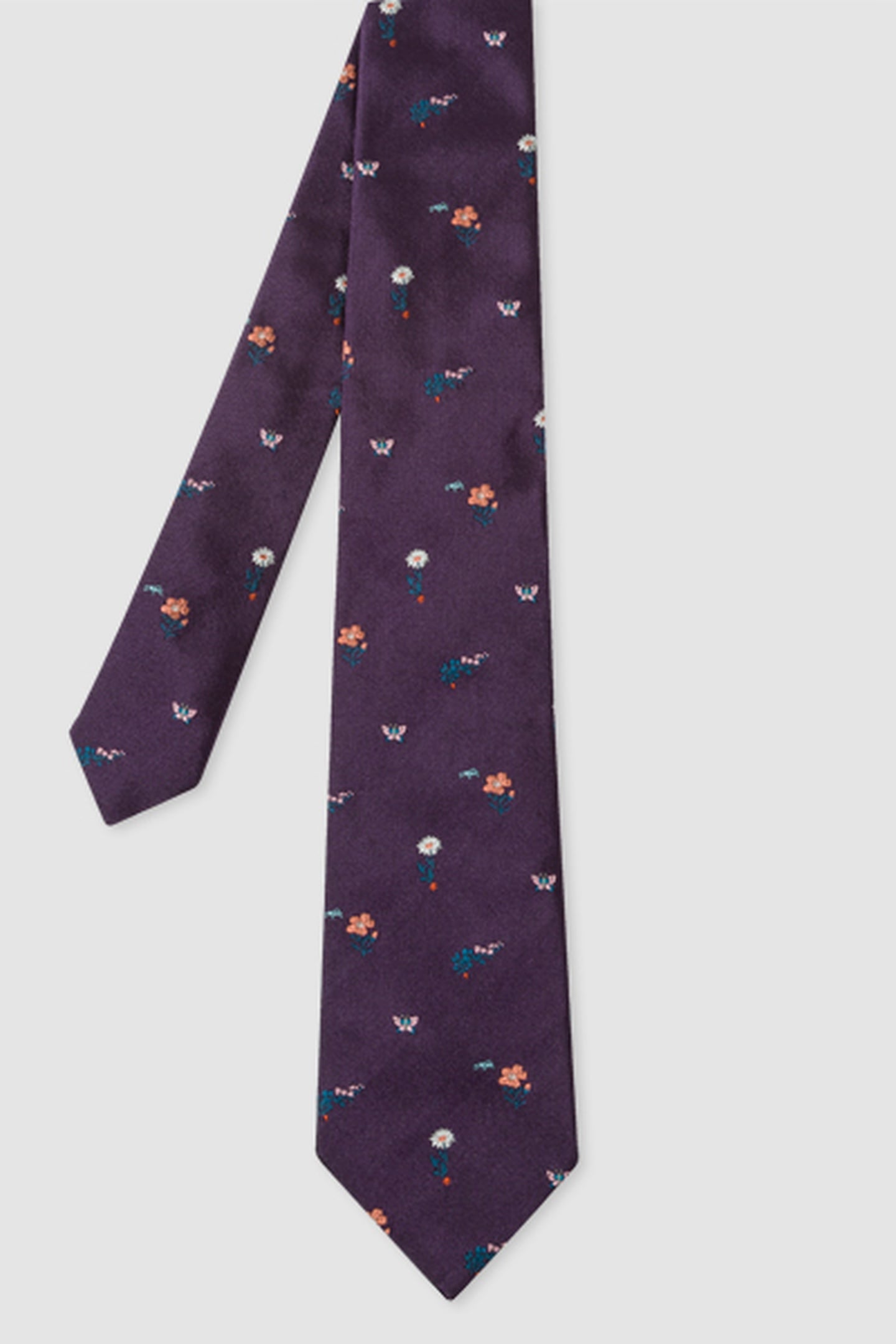 Paul Smith Men Tie Classic Aubergine Size: OS | Ties Outlet | Heren | Paars
