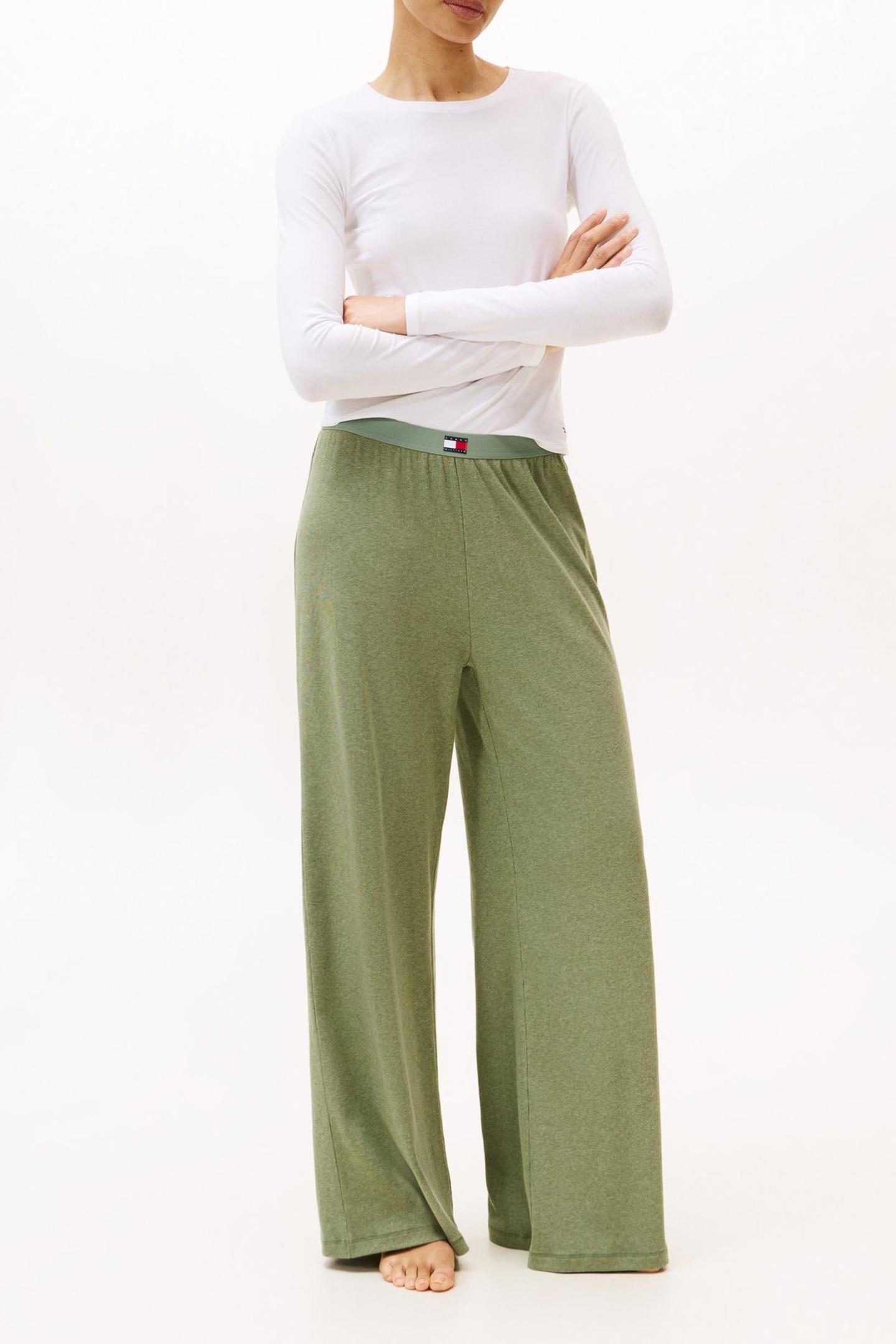 Tommy Hilfiger Rib Pants Khaki Heather Taille: M | Pantalons de survêtement Outlet | Femme | Marron