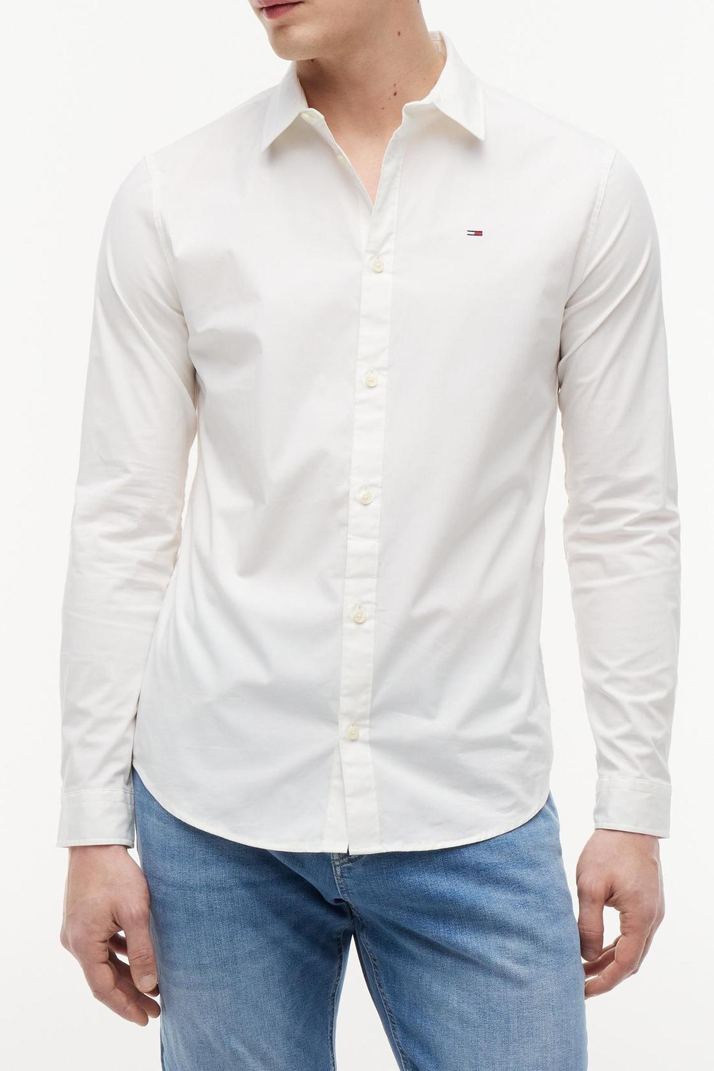 Tommy Hilfiger Tjm Original Stretch Classic White Taille: M | Casual chemises Outlet | Homme | Blanche