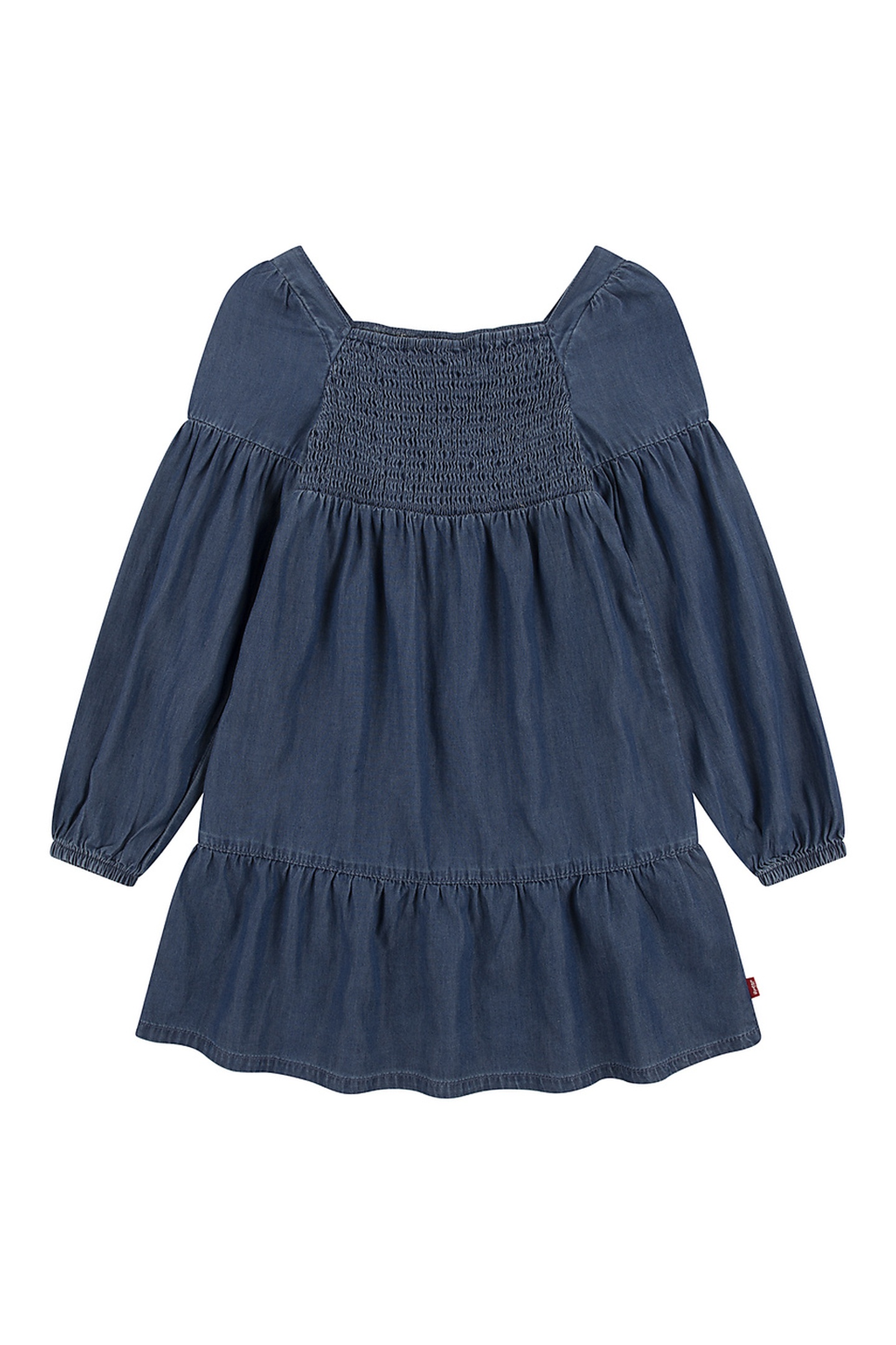 Levi's Girls Long Sleeve Smocked Top Dress Pacific Highway Maat: 6Y | Jurken Outlet | kids | Blauw