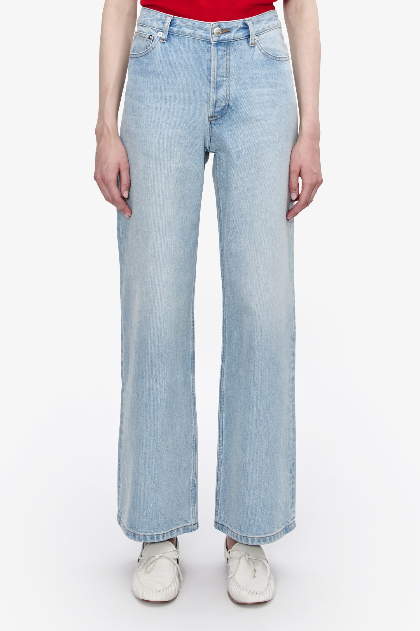 A.P.C. Jeans Elisabeth Light Blue Maat: W32 | Straight Jeans Outlet | Dames | Blauw