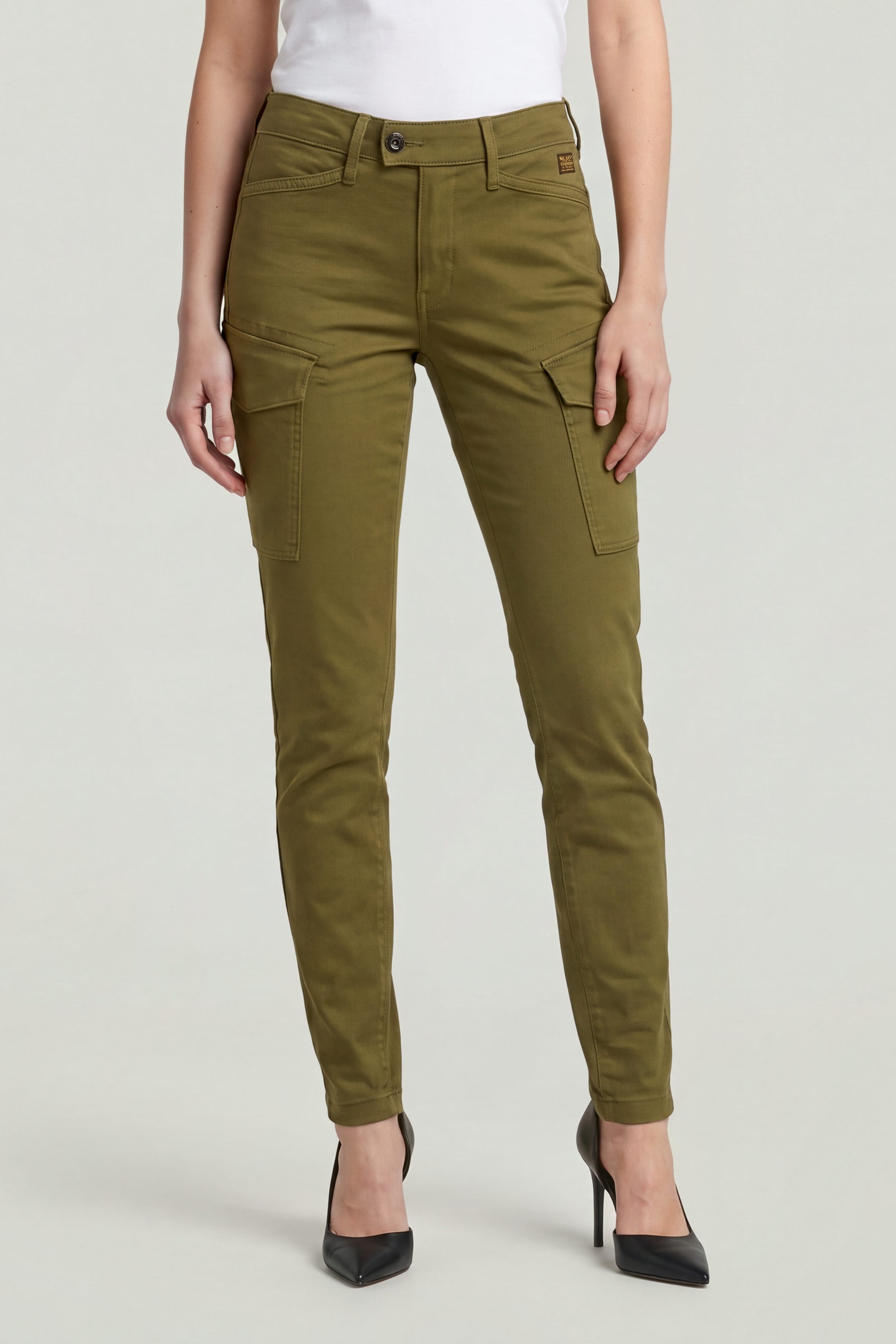 G-Star Blossite G-shape Army High Skinny Dark Green Taglia: W27L30 | Pantaloni cargo Outlet | Donna | Verde