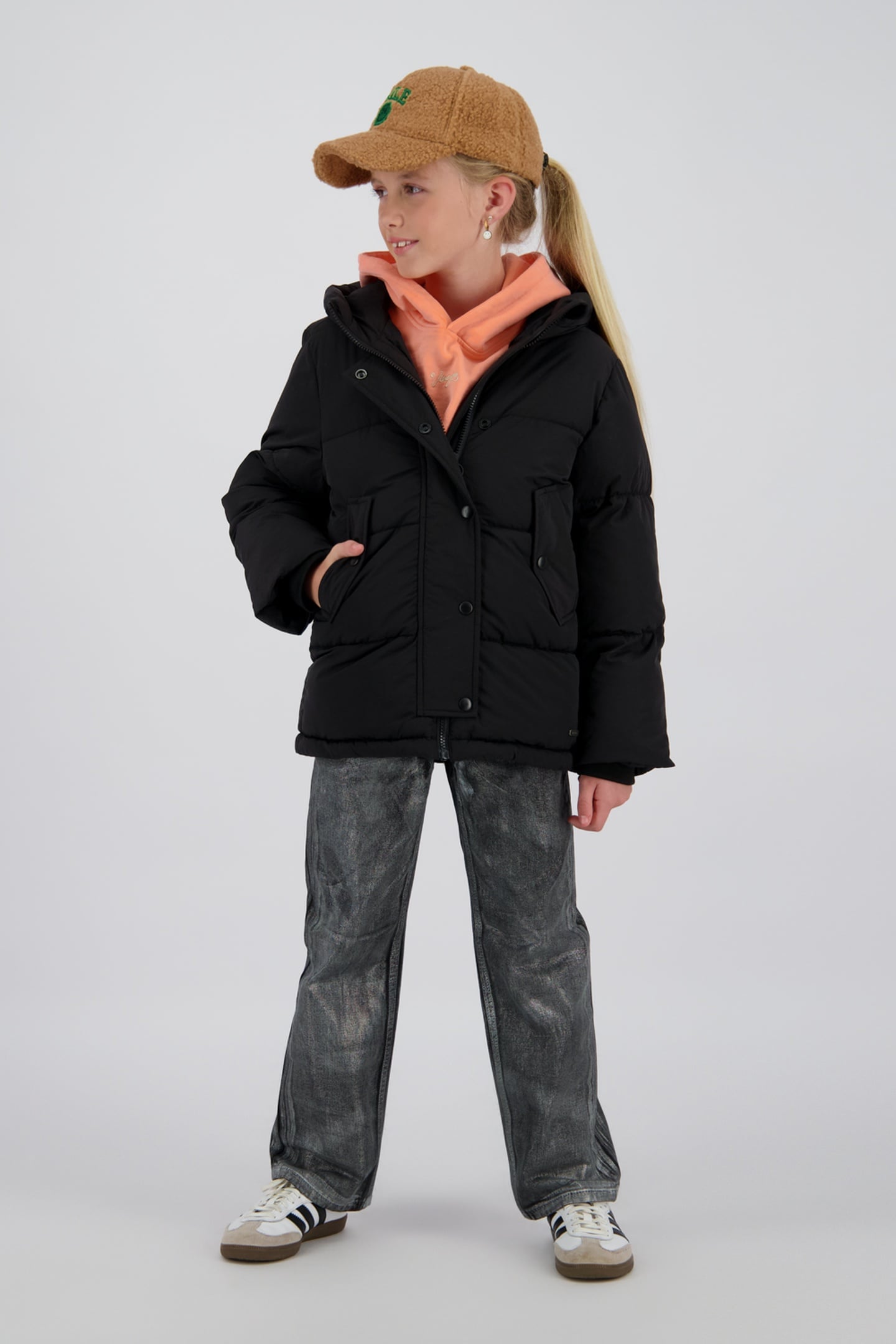 Vingino Girls Tossa Jacket Outdoor Deep Black Taille: 14 | Vestes Outlet | kids | Le Noir