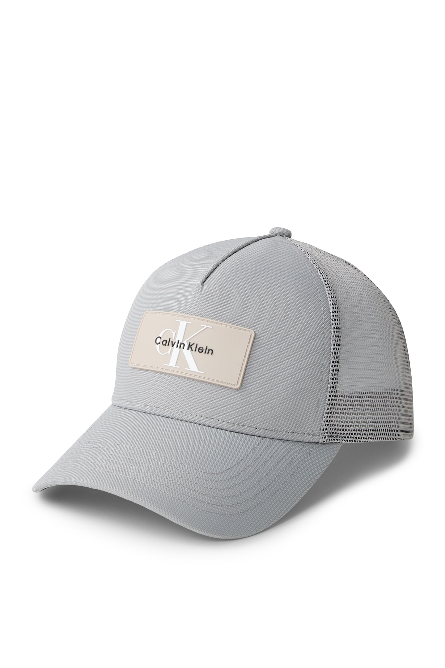 Calvin Klein Logo Sili Patch Ball Chateau Gray Size: OS | Hats & Caps Outlet | Heren | Grijs