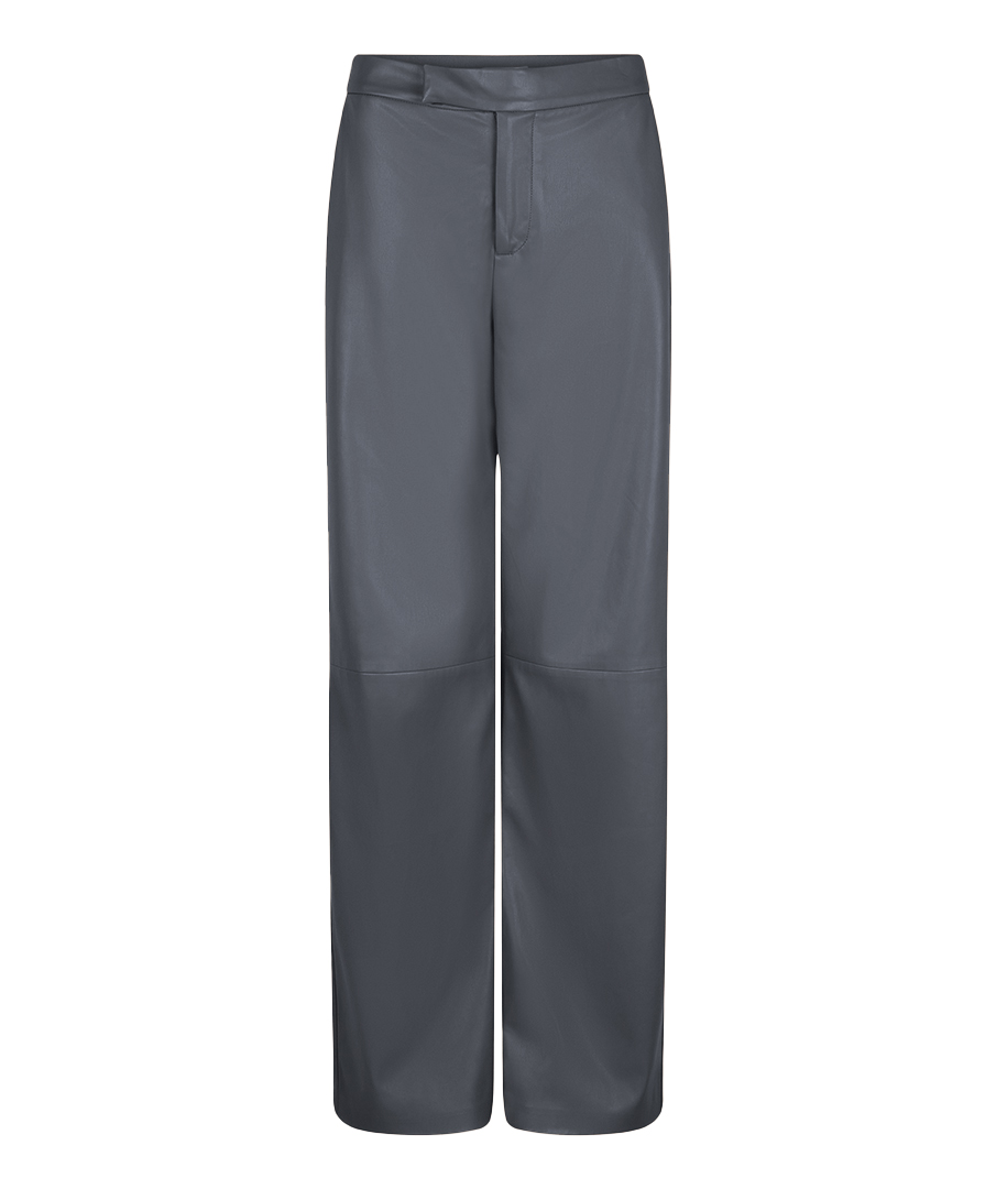 EsQualo Dress V/neck Vegan Leather Grey Taglia: 36 | Pantaloni di pelle Outlet | Donna | Grigio