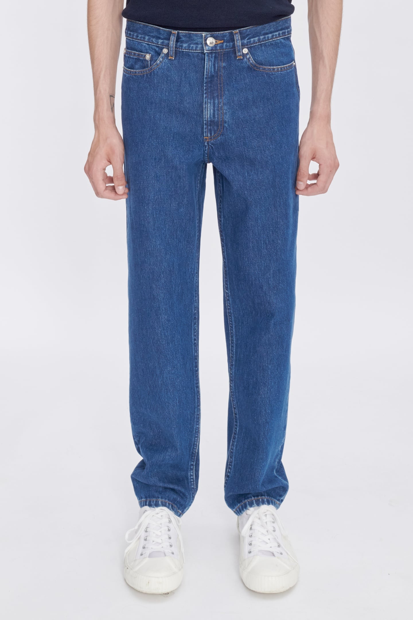 A.P.C. Unisex Jeans Martin Washed Indigo Maat: W30 | Straight Jeans Outlet | Unisex | Blauw
