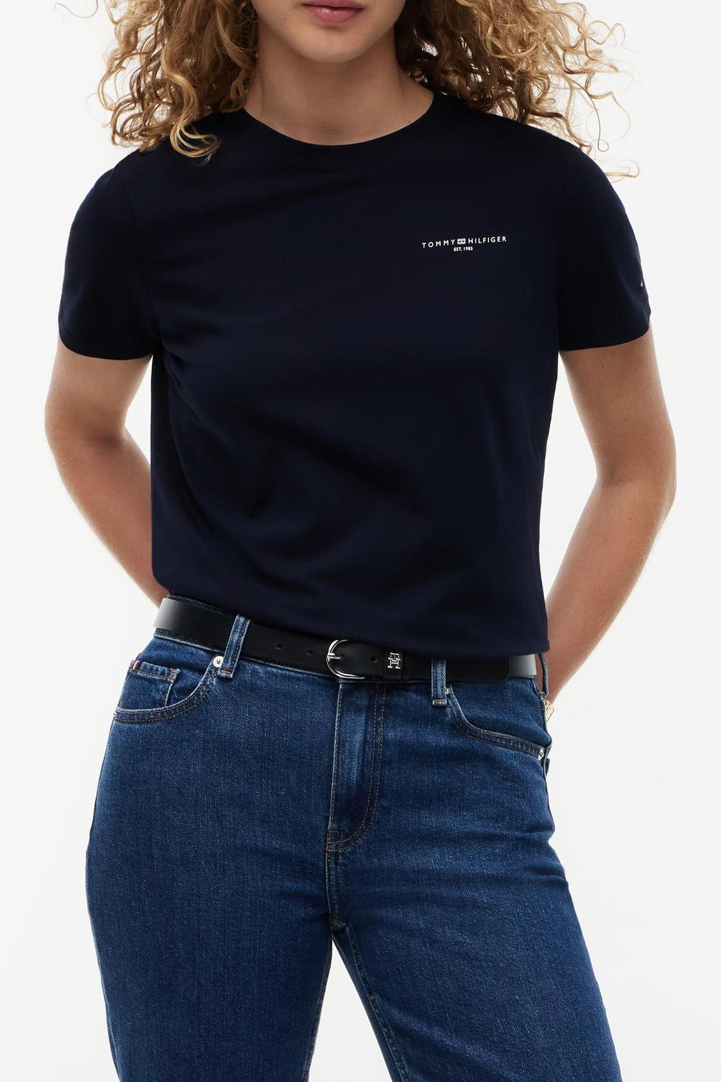 Tommy Hilfiger 1985 Reg Mini Top Nos Navy Blue Taglia: XL | Maglie Sportivi Outlet | Donna | Blu