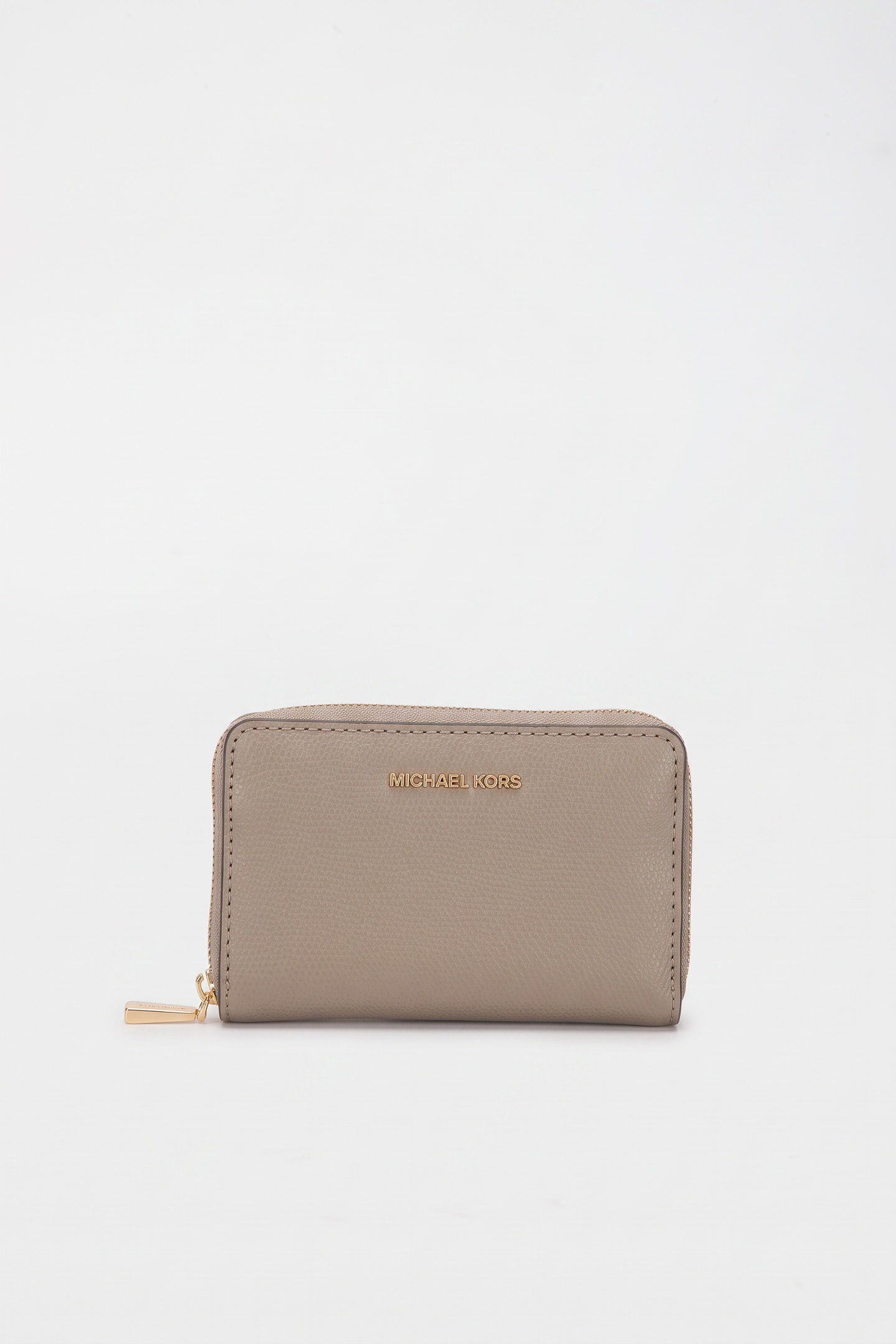 Michael Kors Small Zip Around Card Case Birch Maat: OS | Portemonnees Outlet | Dames | Beige