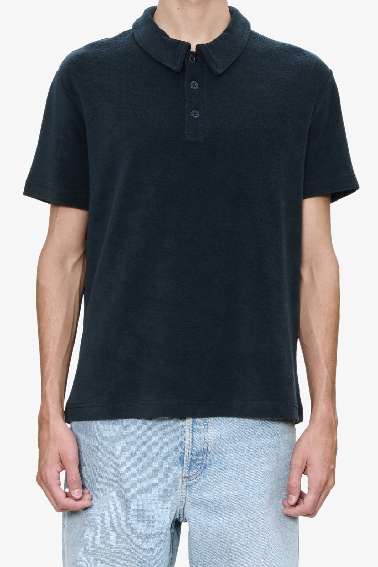 A.P.C. Unisex Polo Short Sleeve Dark Navy Maat: L | Tops Outlet | Unisex | Blauw