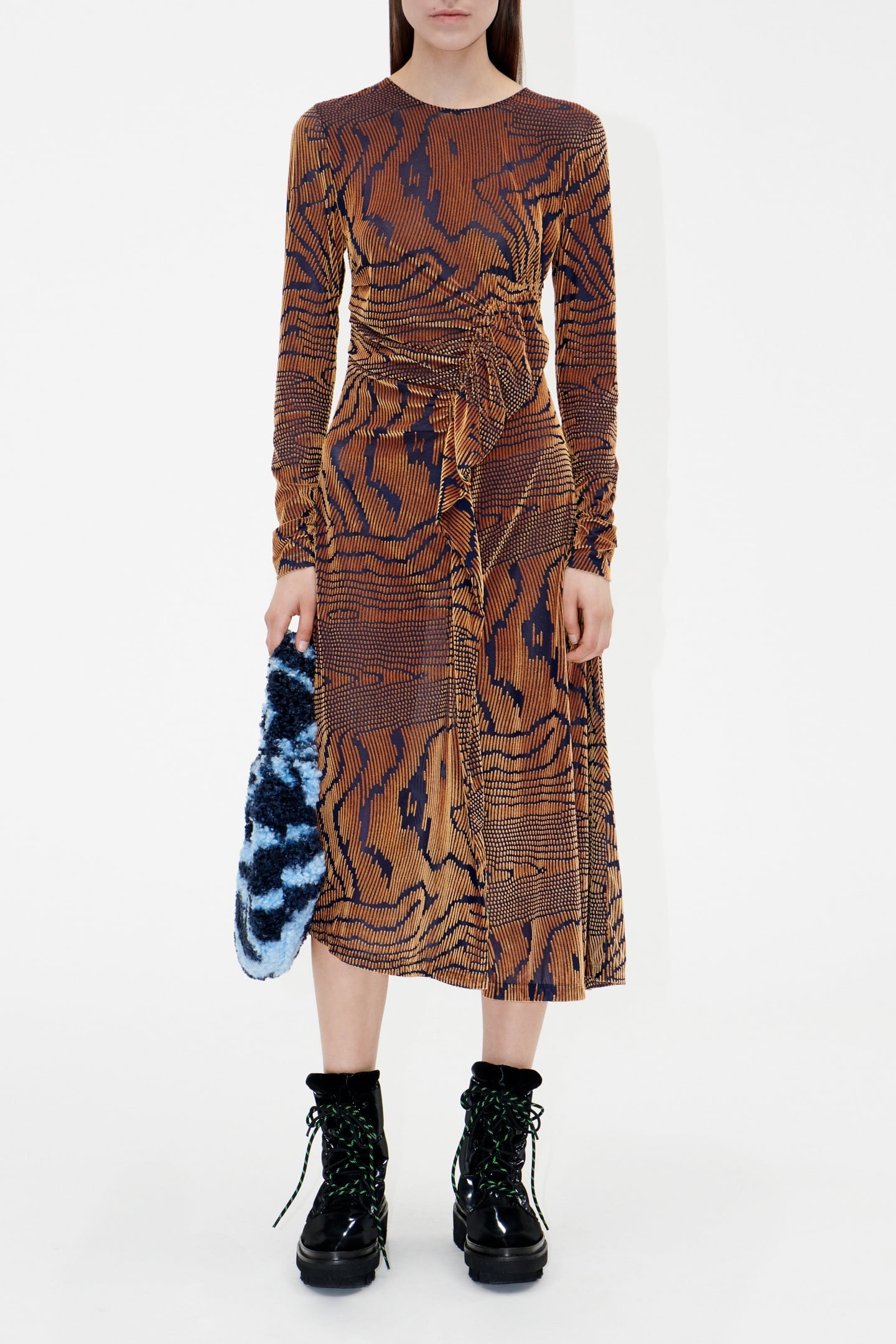 Stine Goya Linn Dress Short Velvet Moirée Taglia: S | Abiti Midi Outlet | Donna