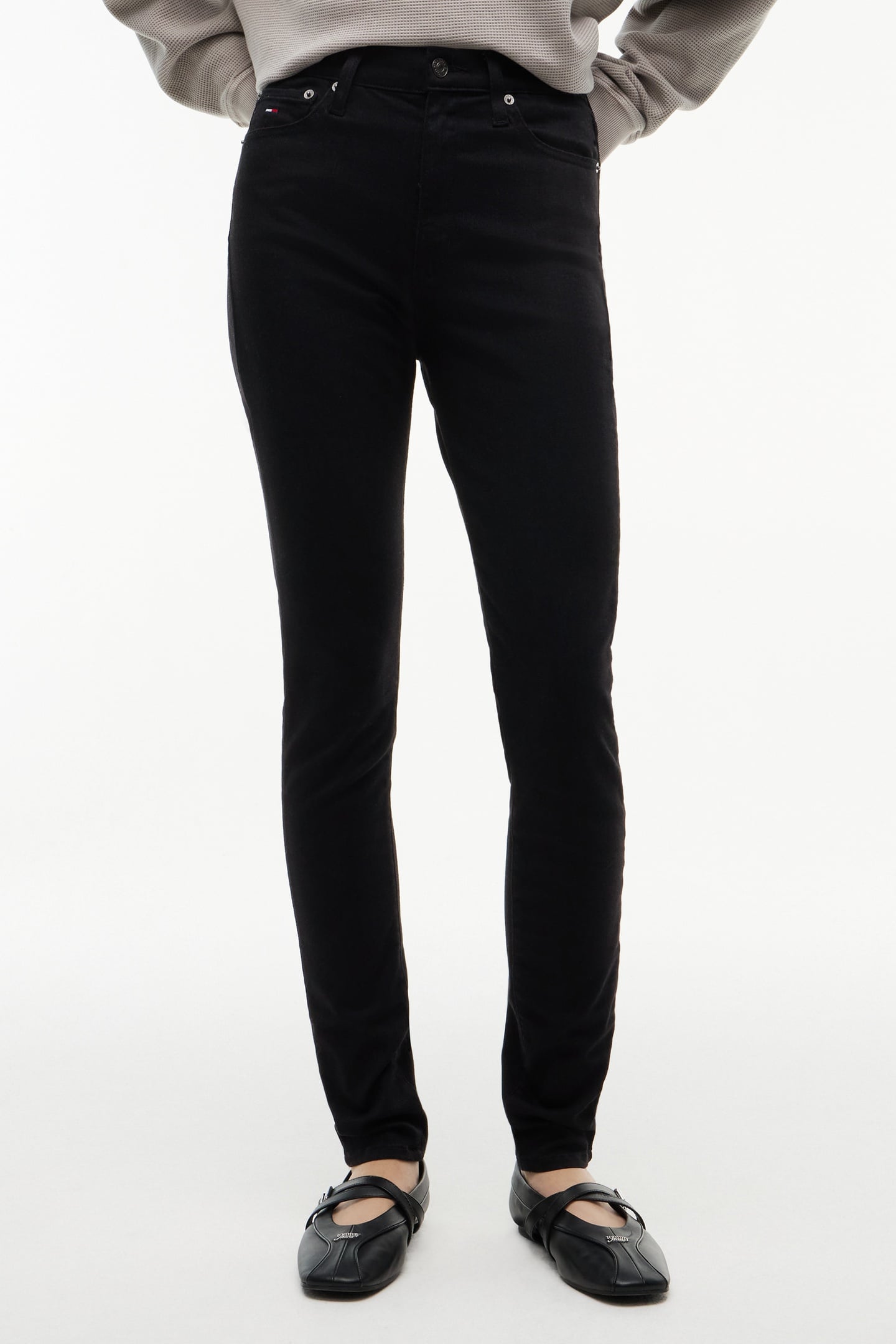 Tommy Hilfiger Sylvia High Skinny Dh428 Denim Black Taglia: W33L32 | Pantaloni skinny Outlet | Donna | Nero