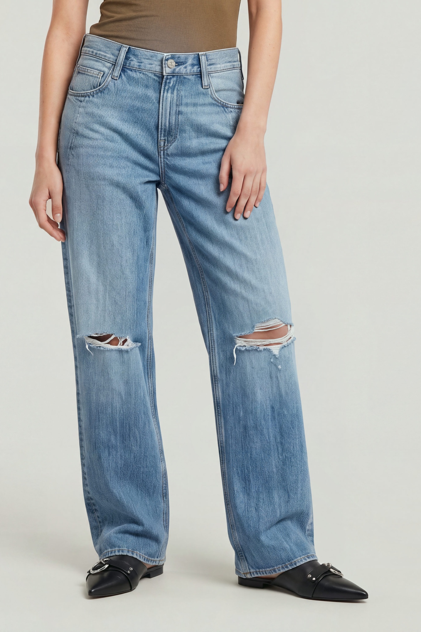 G-Star Judee Loose Medium Blue Taglia: W27L28 | Jeans straight fit Outlet | Donna | Blu
