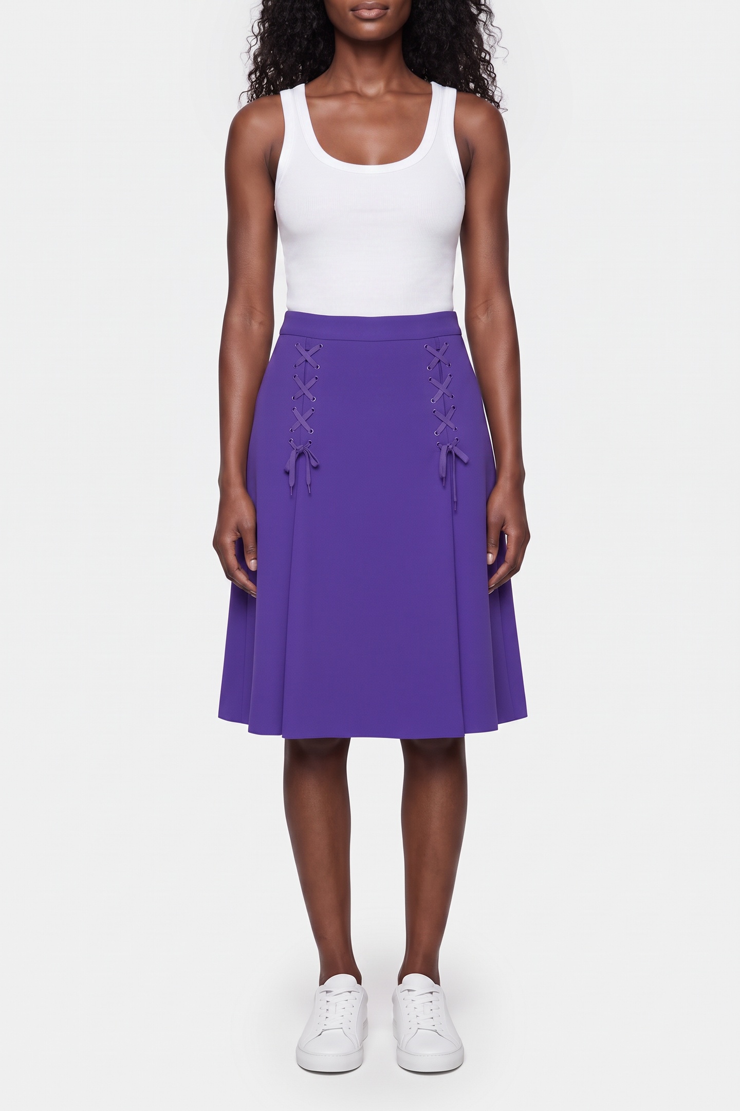 Moschino Skirt Blue Maat: 38 | Midi Rokken Outlet | Dames | Paars