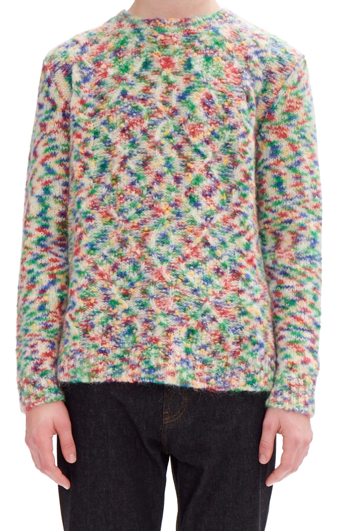 A.P.C. Unisex Sweater Connor Multicolor Maat: L | Sweaters Outlet | Unisex | Groen