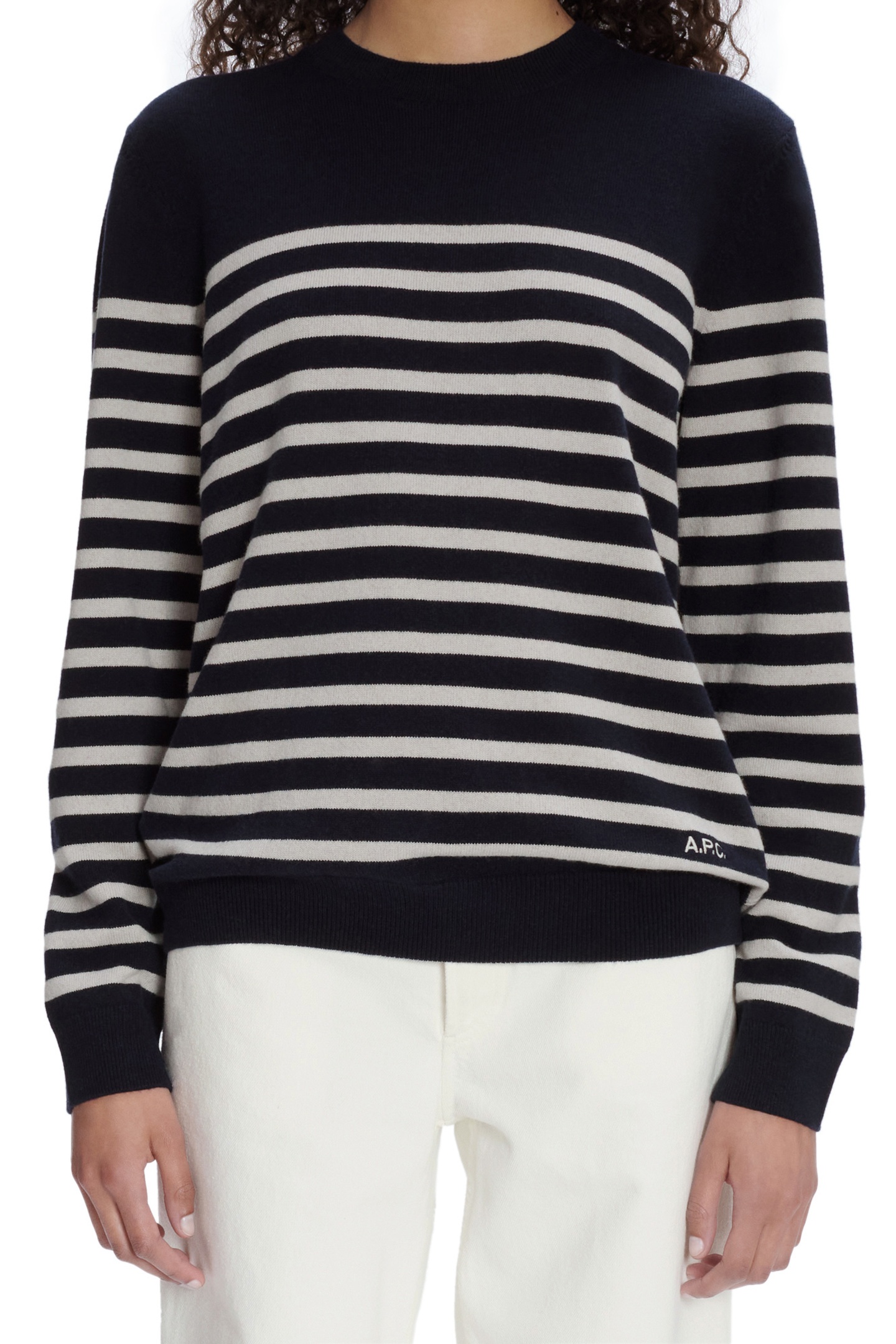 A.P.C. Sweater Phoebe Dark Navy Maat: S | Sweaters Outlet | Dames | Blauw