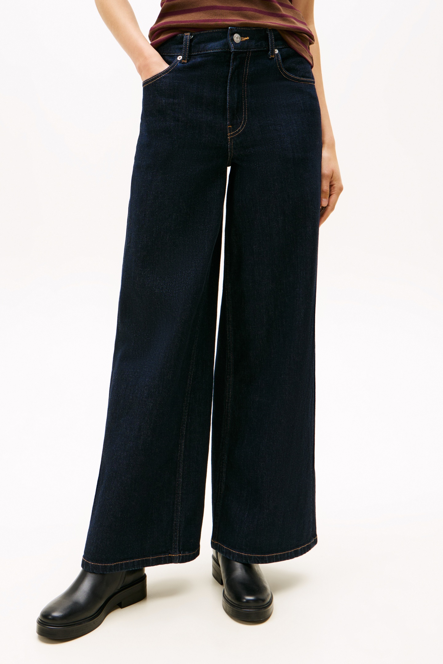 Tommy Hilfiger Dnm Rinse 70's Wide Rinse Maat: W28L32 | Flared Jeans Outlet | Dames | Blauw
