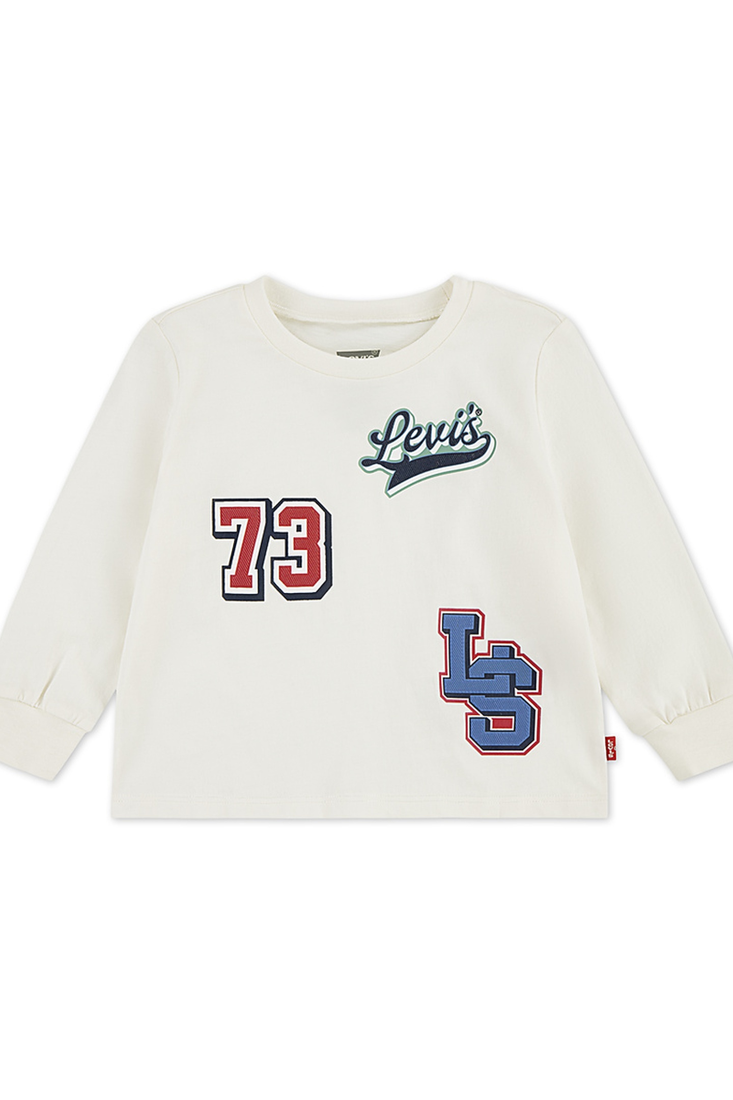 Levi's Boys Levi And Dog In Car Ls Egret Maat: 12M | Truien Outlet | kids | Wit