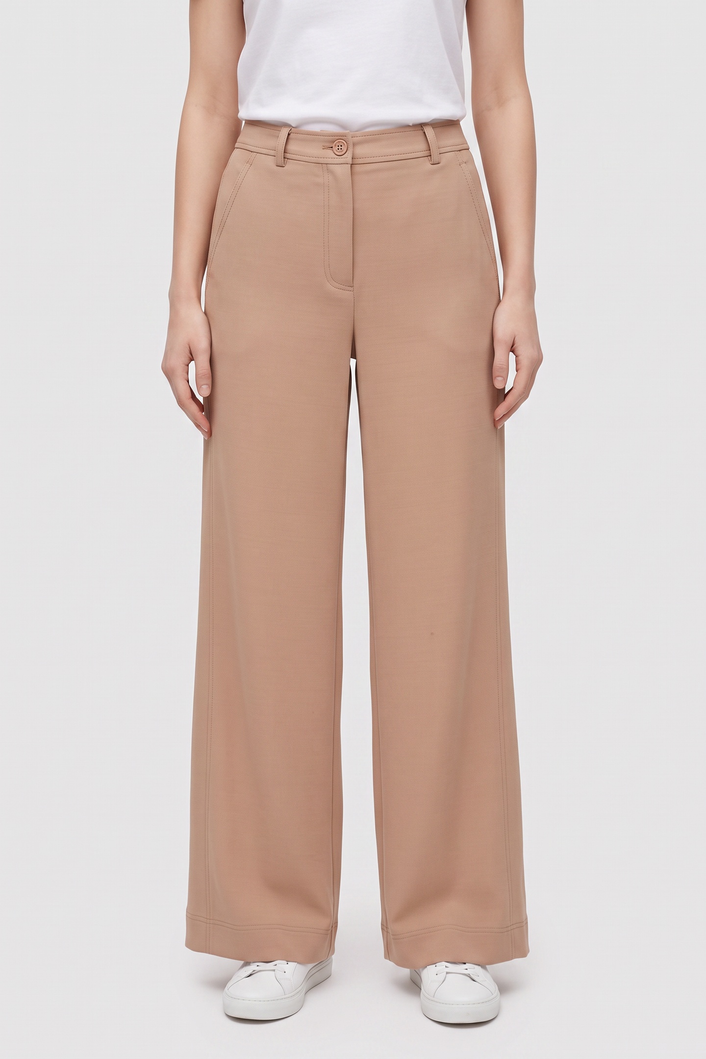 Moschino Trousers Beige Maat: 38 | Wijde Broeken Outlet | Dames | Beige
