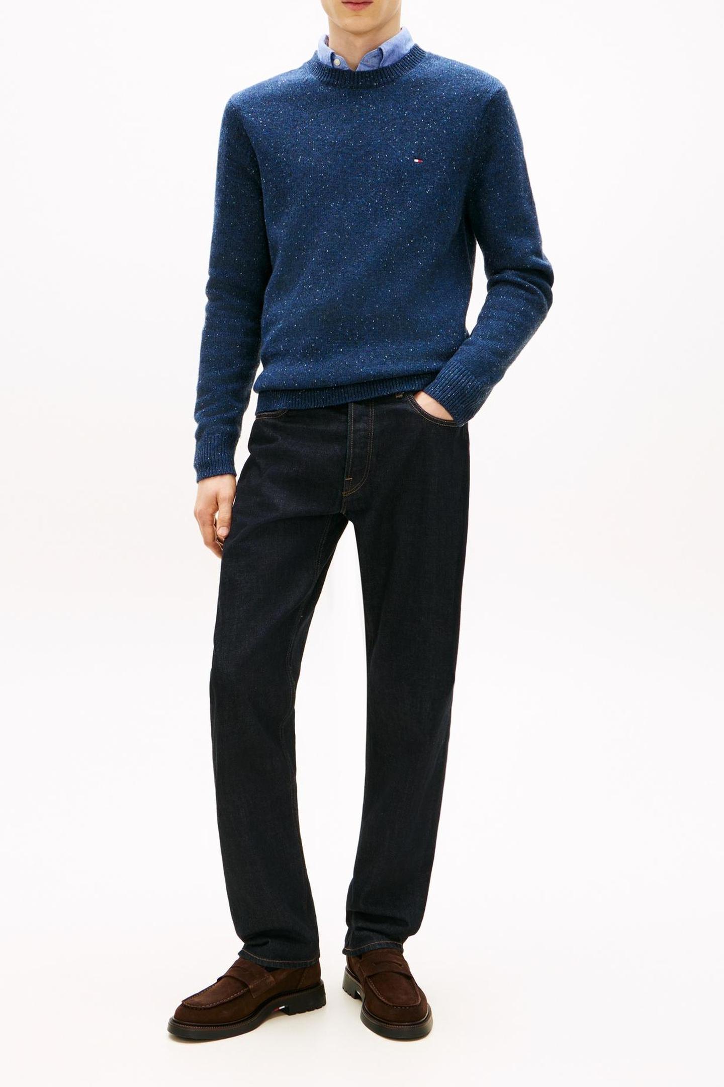 Tommy Hilfiger Lambswool Blend Done Desert Sky Heather Taglia: XL | Maglioni a maglia Outlet | Uomo