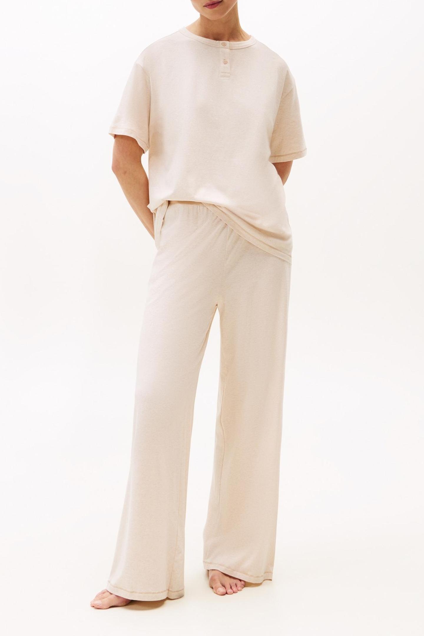 Tommy Hilfiger Ss Modal Henley T-shirt Beige Heather Taglia: M | Maglie Sportivi Outlet | Donna | Marrone