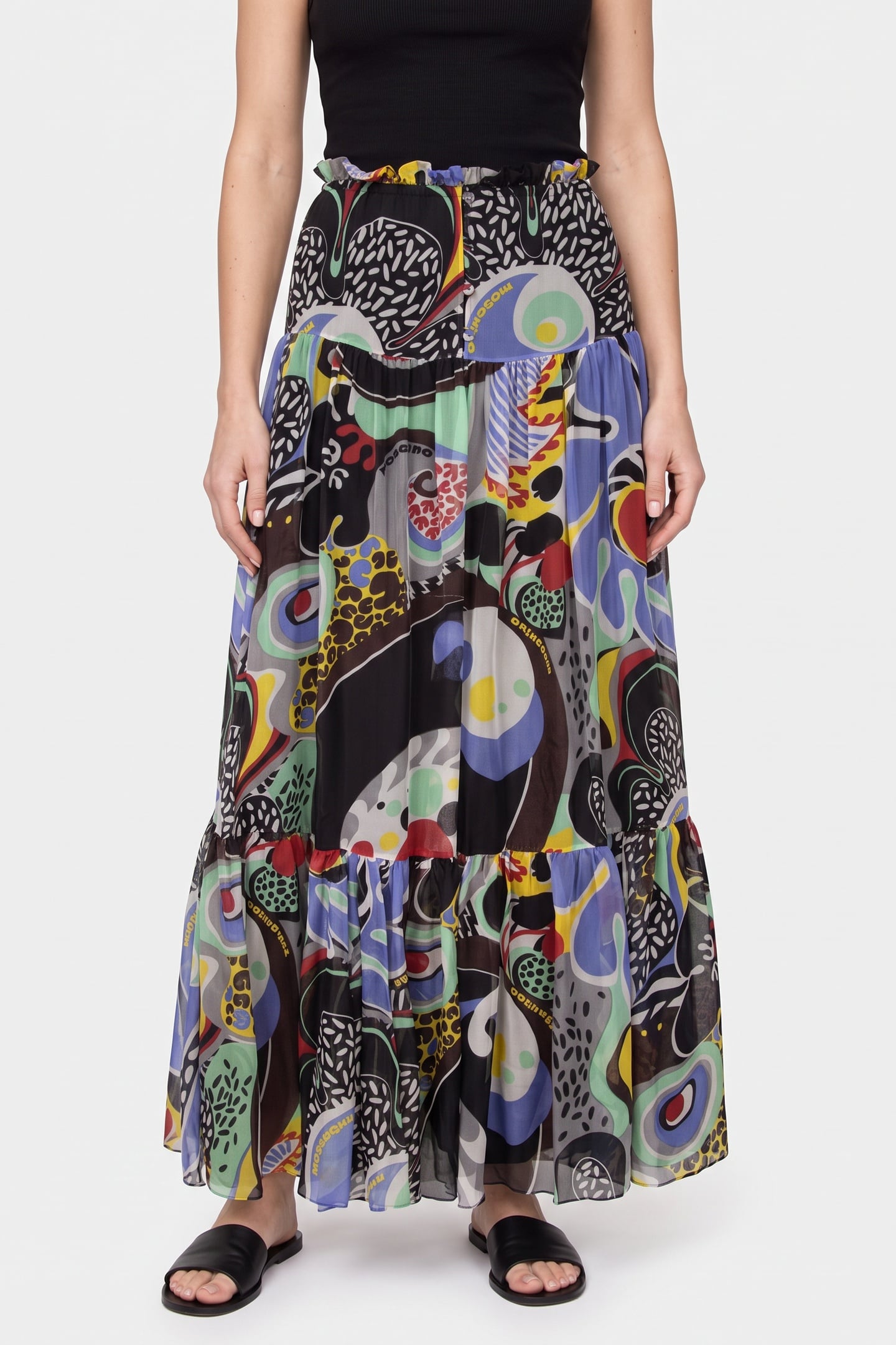 Moschino Skirt Black Maat: 38 | Maxi Rokken Outlet | Dames | Zwart