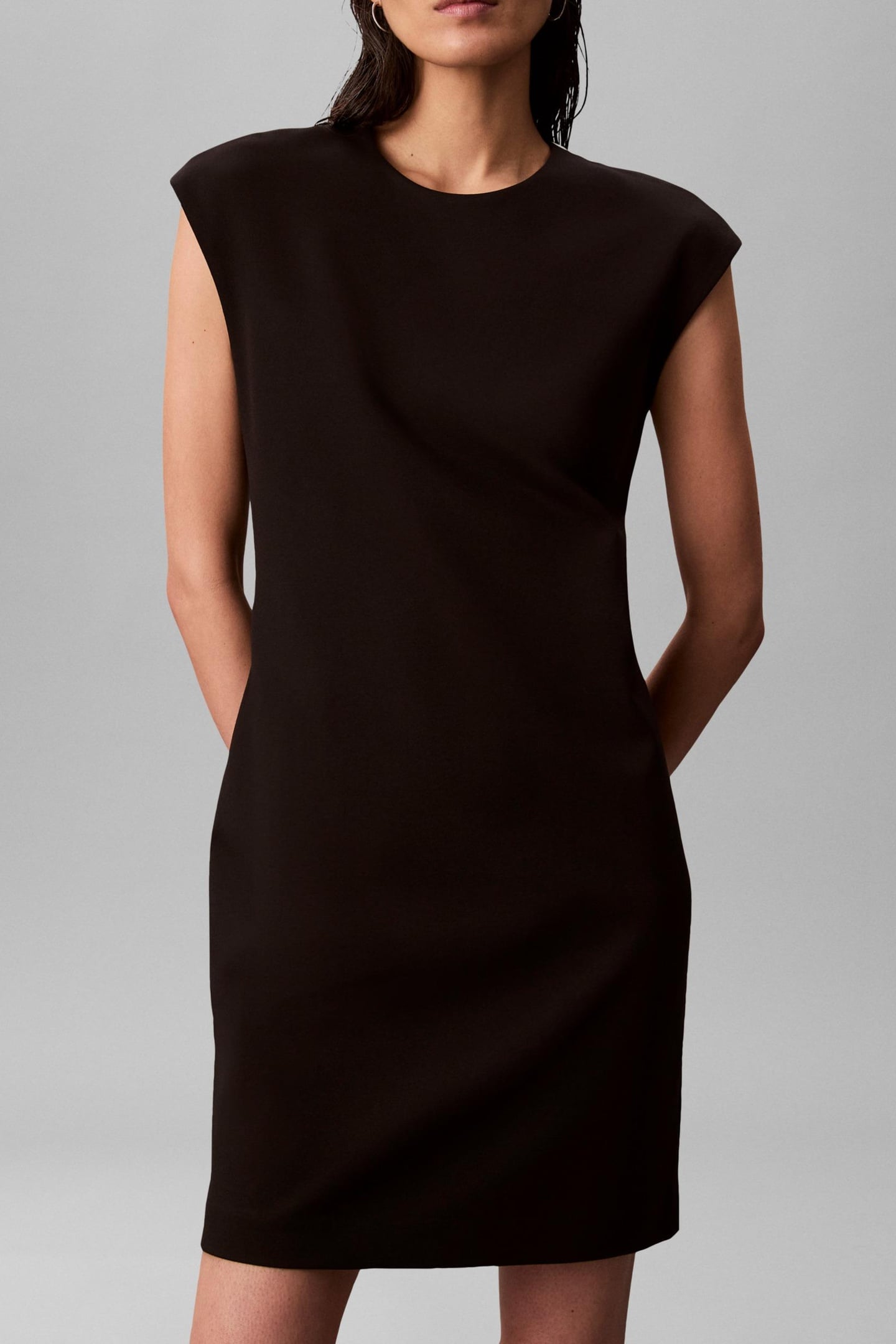 Calvin Klein Ponte Bodycon Mini Dress Black size M | Mini Dresses Outlet | Women | Black