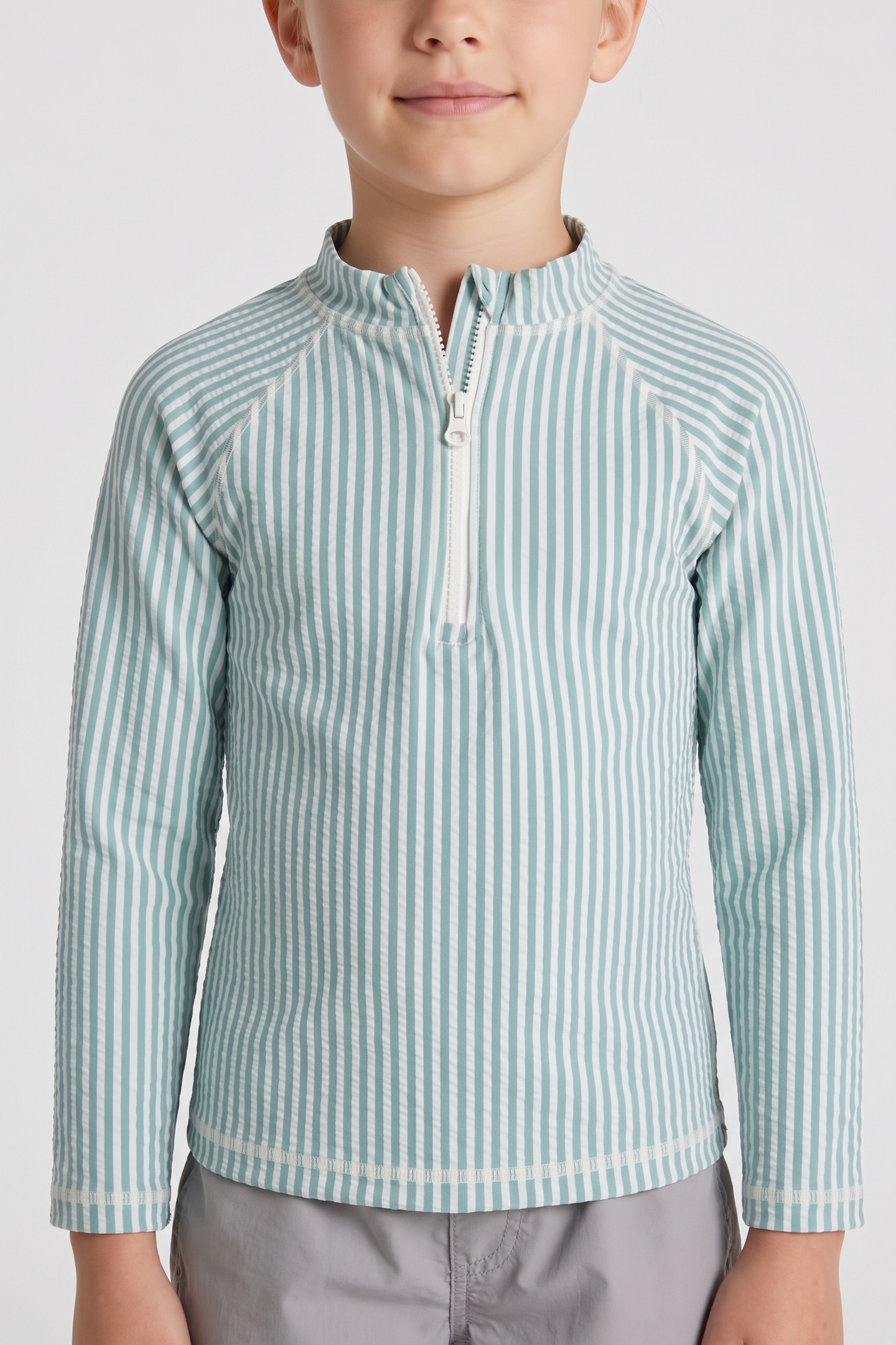 ARKET Ella Uv Zip Top Unisex Green Größe: 110/116 | Bademode Outlet | kids | Grün
